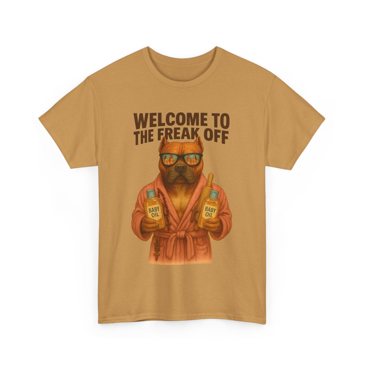 Funny Pitbull Dog T-Shirt - 'Welcome to the Freak Off'- HARDCORE VERSION! Printify