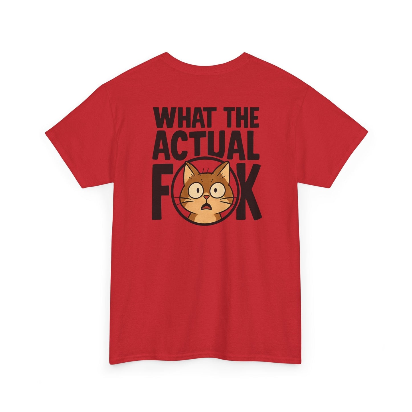 Funny Cat T-Shirt - 'What the Actual F**K' Printify