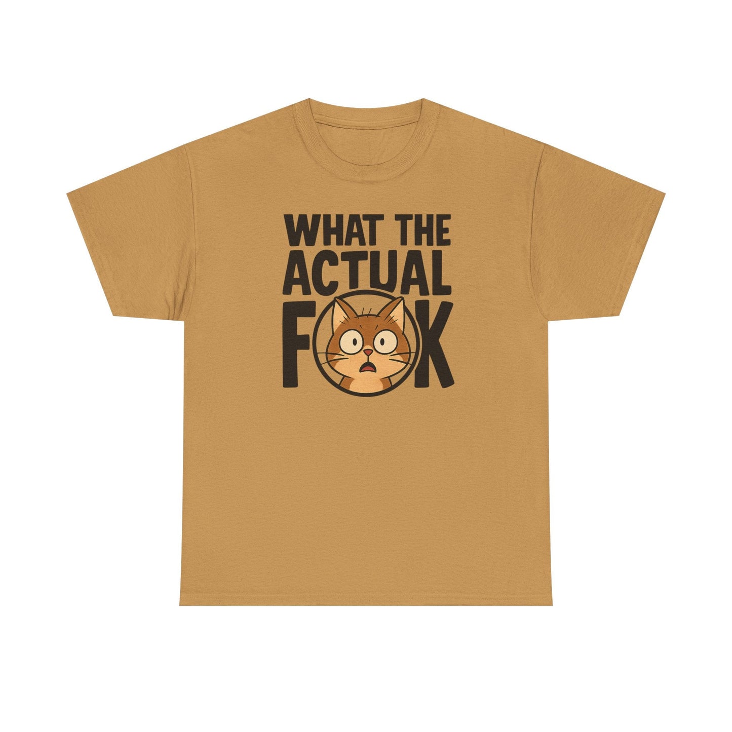 Funny Cat T-Shirt - 'What the Actual F**K' Printify