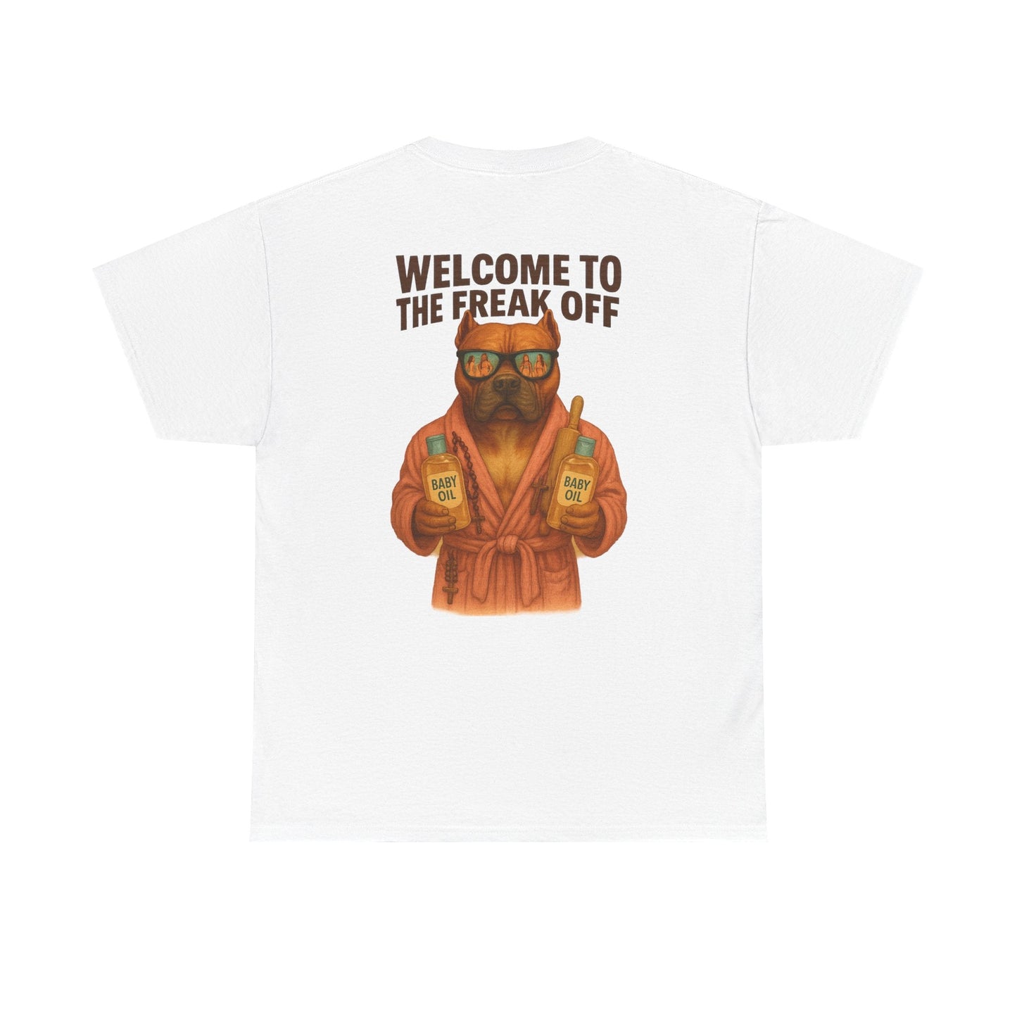 Funny Pitbull Dog T-Shirt - 'Welcome to the Freak Off'- HARDCORE VERSION! Printify