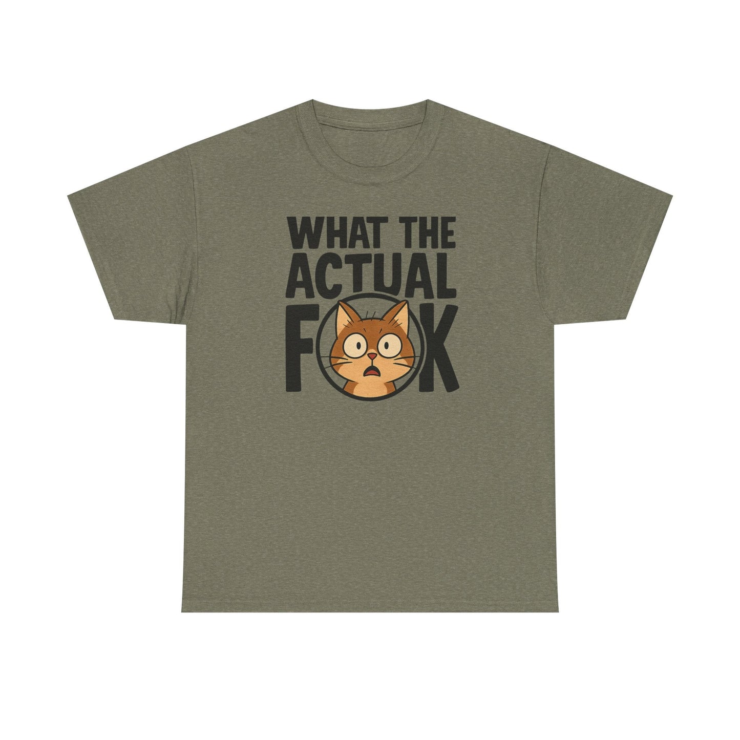 Funny Cat T-Shirt - 'What the Actual F**K' Printify