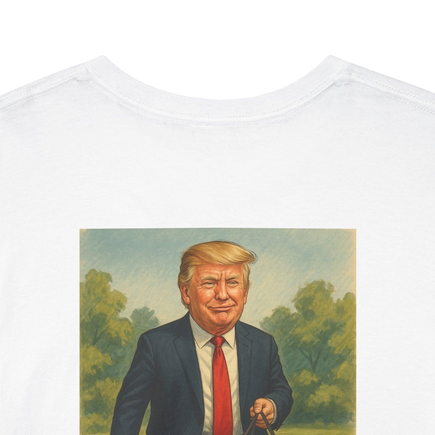 Funny Trump T-Shirt - Making Walks Great Again - Biden & Kamala Dog Walker - Political Satire Tee - Republican MAGA Shirt Printify
