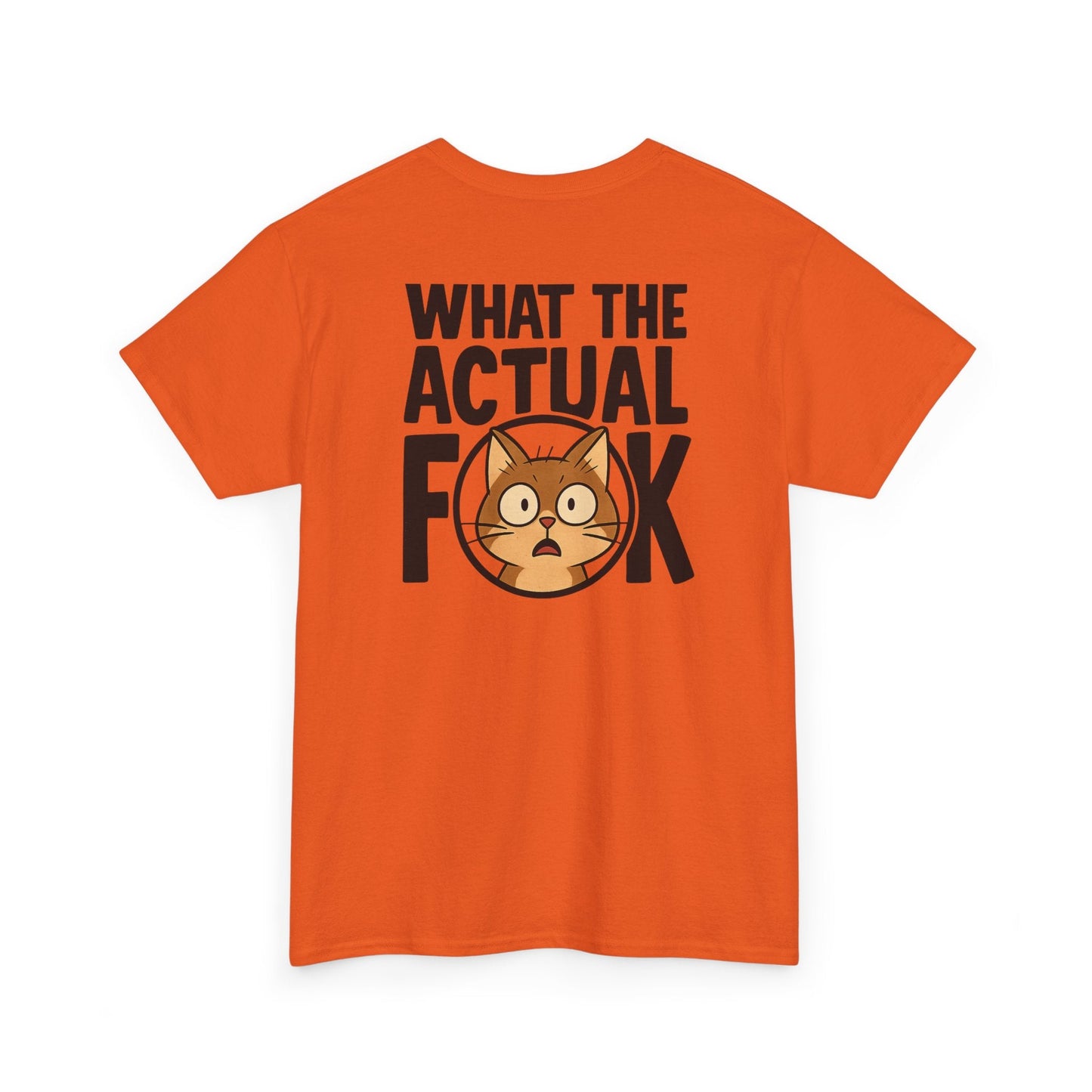 Funny Cat T-Shirt - 'What the Actual F**K' Printify
