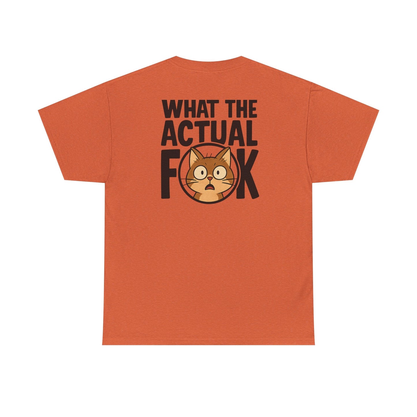 Funny Cat T-Shirt - 'What the Actual F**K' Printify