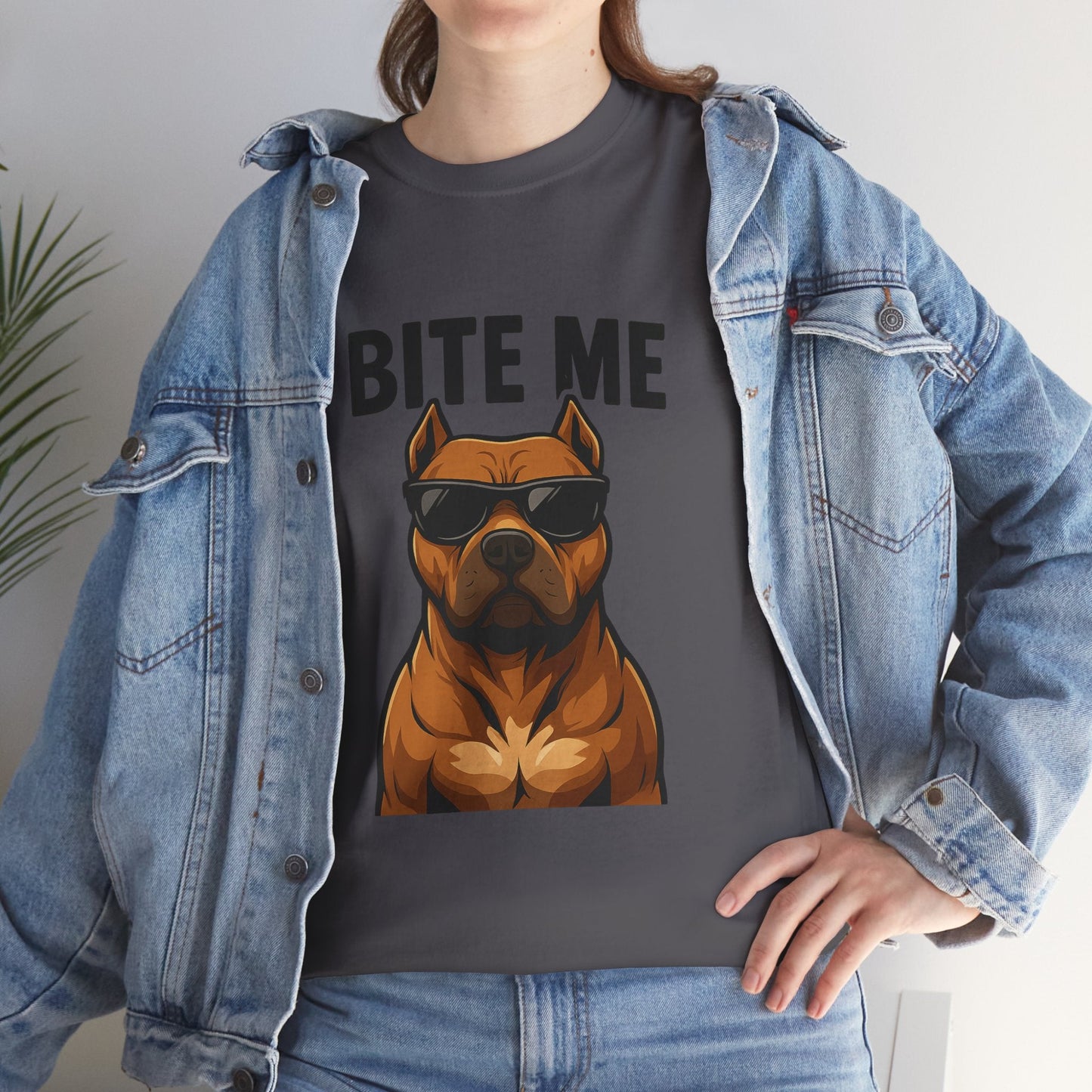 Funny Dog T-Shirt - 'Bite Me' Printify