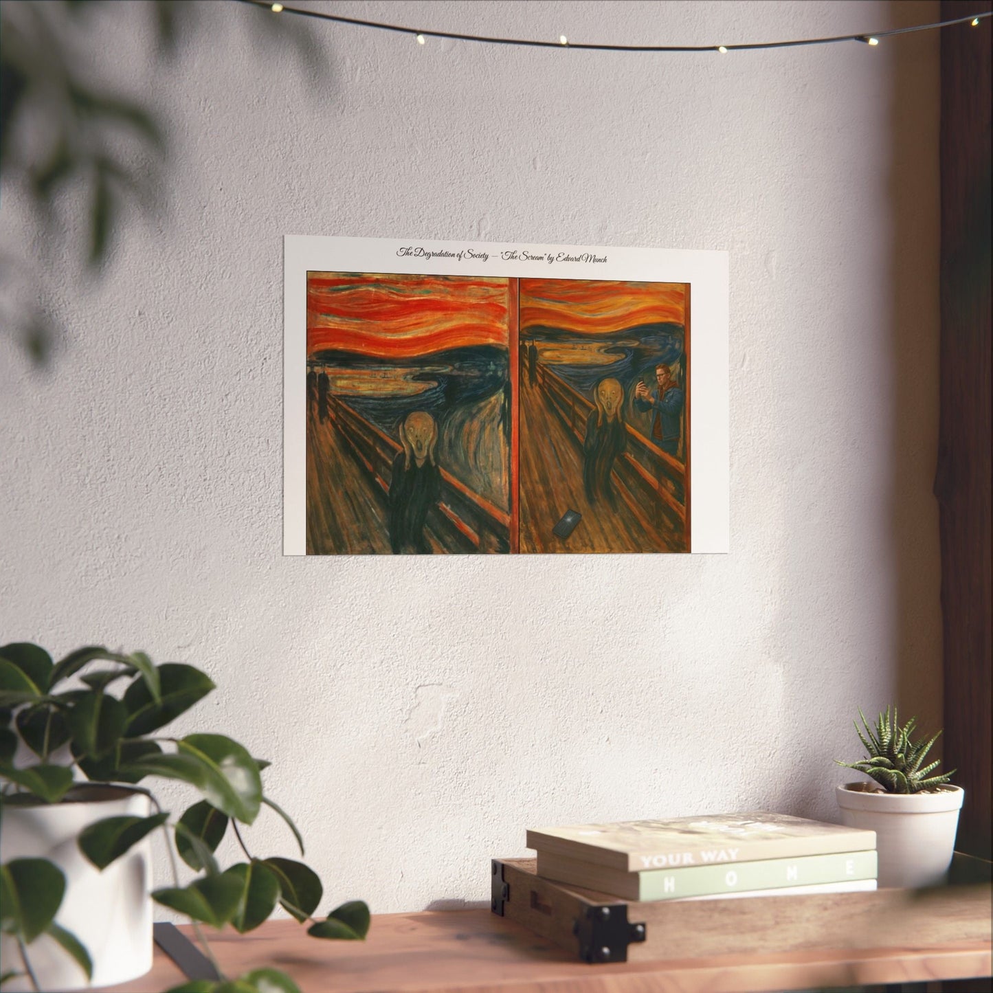 'The Degradation of Society' Print 5 - The Scream by Edvard Munch Printify