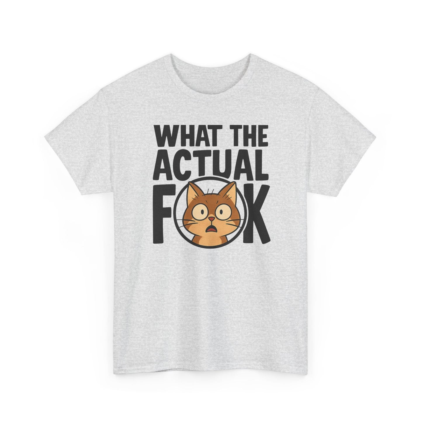 Funny Cat T-Shirt - 'What the Actual F**K' Printify