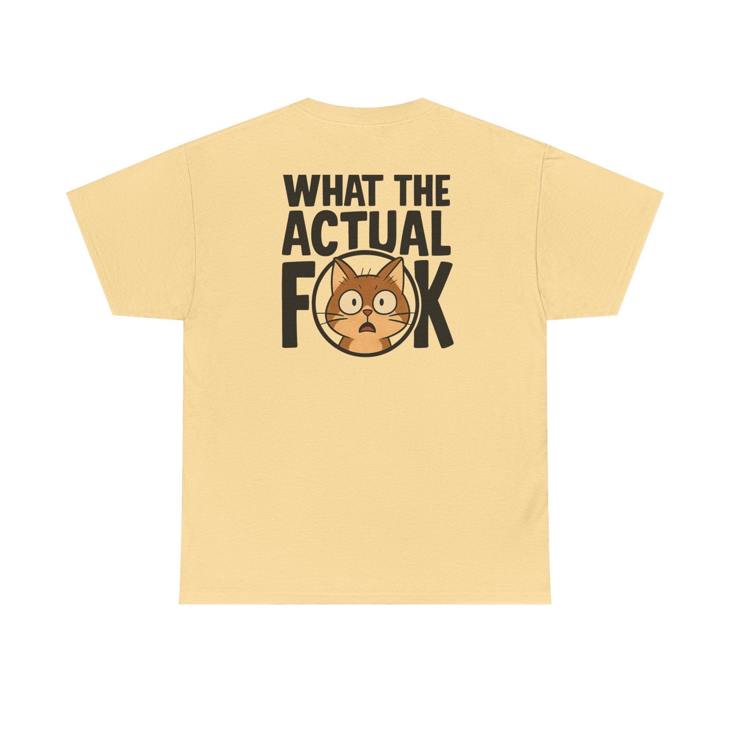 Funny Cat T-Shirt - 'What the Actual F**K' Printify