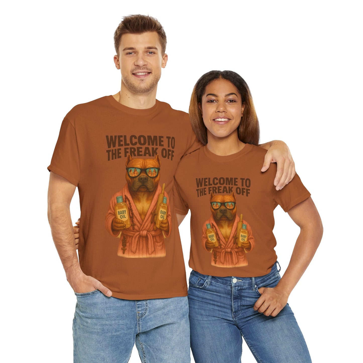 Funny Pitbull Dog T-Shirt - 'Welcome to the Freak Off'- HARDCORE VERSION! Printify