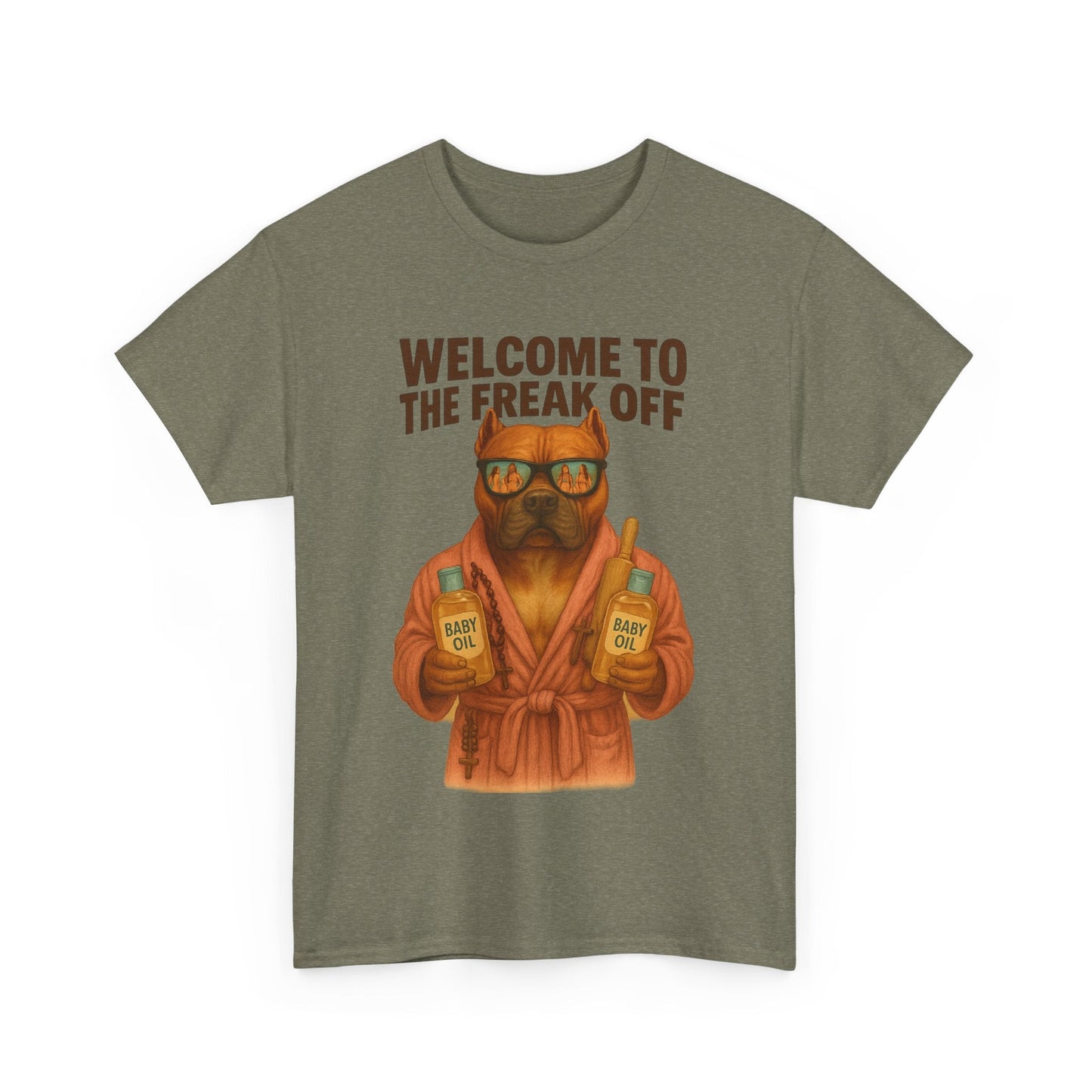 Funny Pitbull Dog T-Shirt - 'Welcome to the Freak Off'- HARDCORE VERSION! Printify