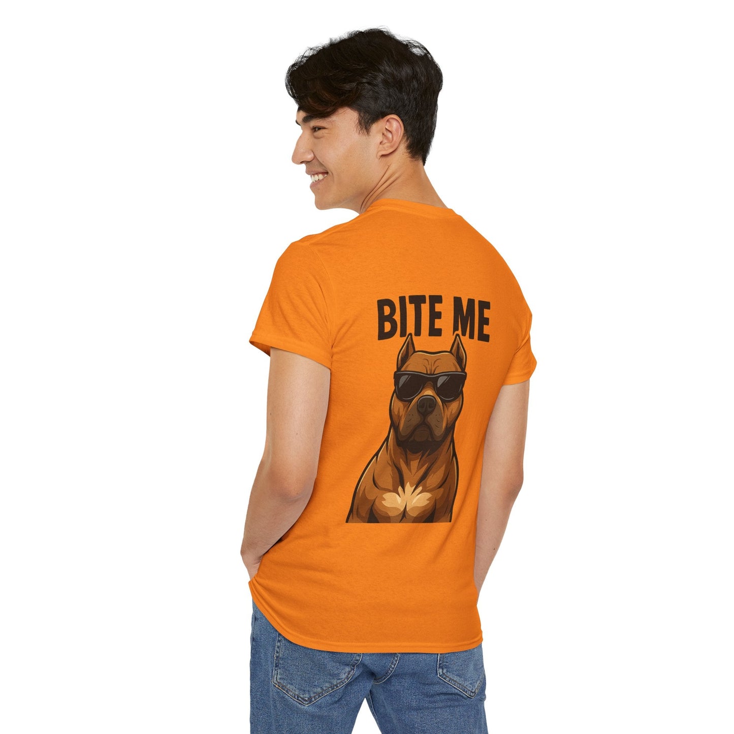 Funny Dog T-Shirt - 'Bite Me' Printify
