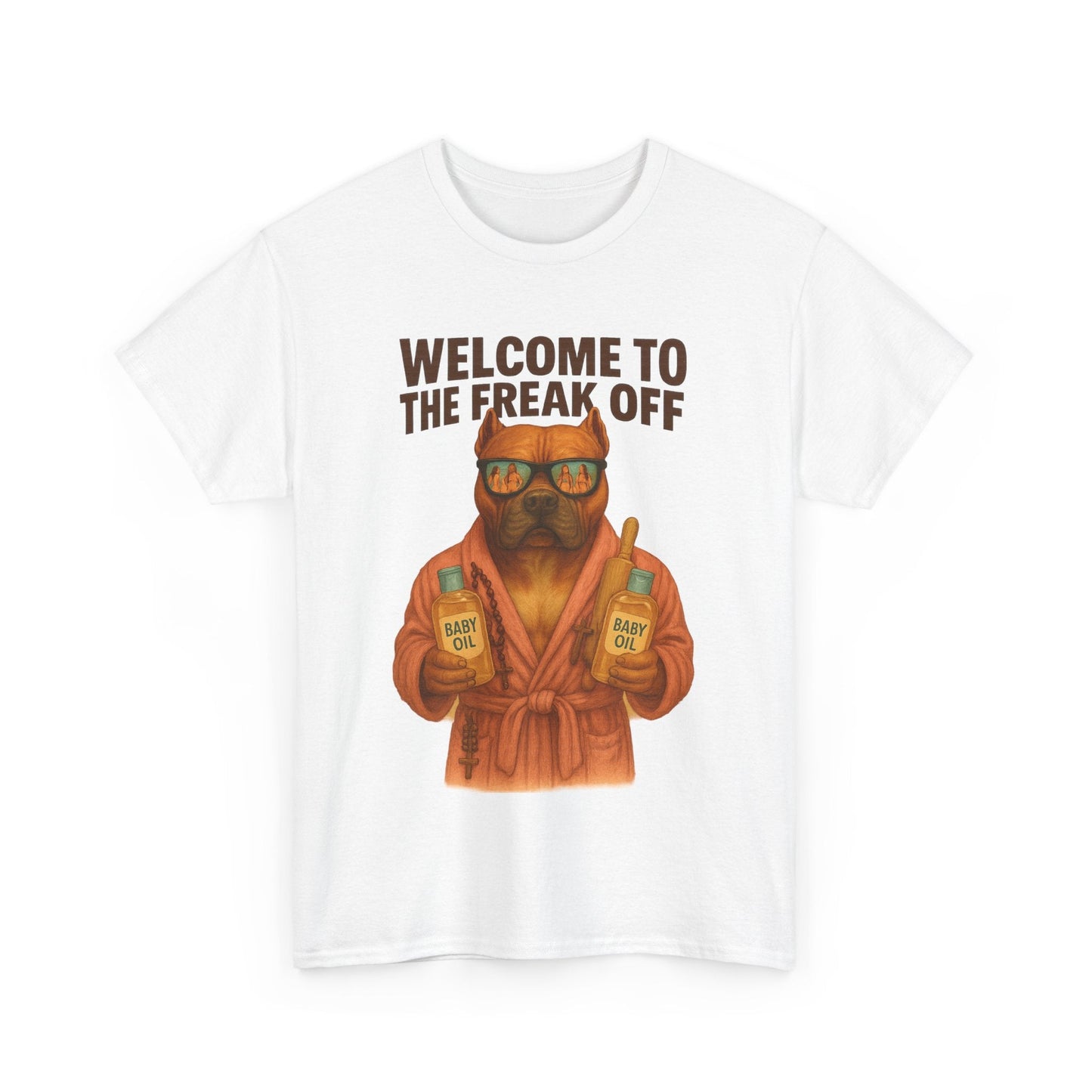Funny Pitbull Dog T-Shirt - 'Welcome to the Freak Off'- HARDCORE VERSION! Printify