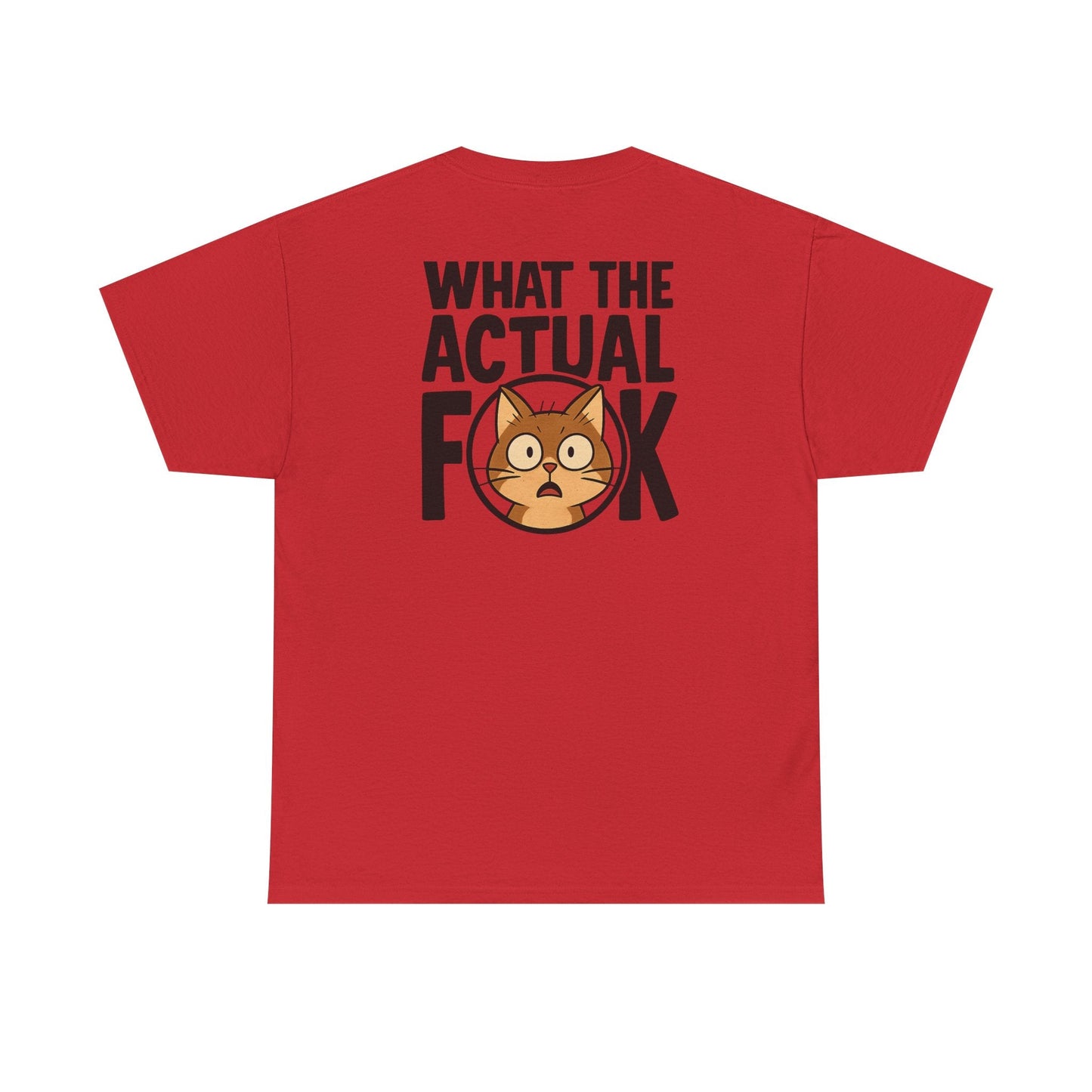 Funny Cat T-Shirt - 'What the Actual F**K' Printify