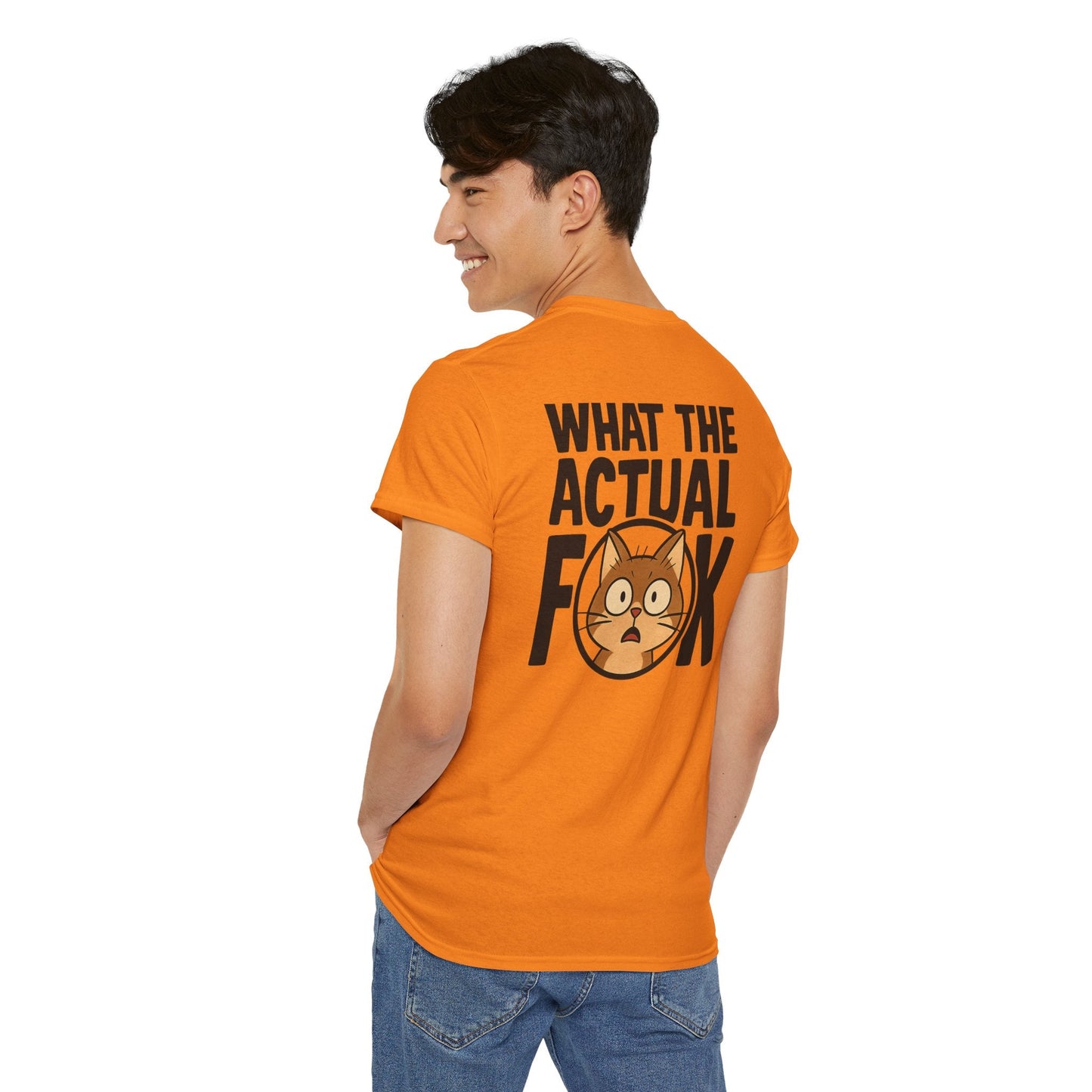 Funny Cat T-Shirt - 'What the Actual F**K' Printify