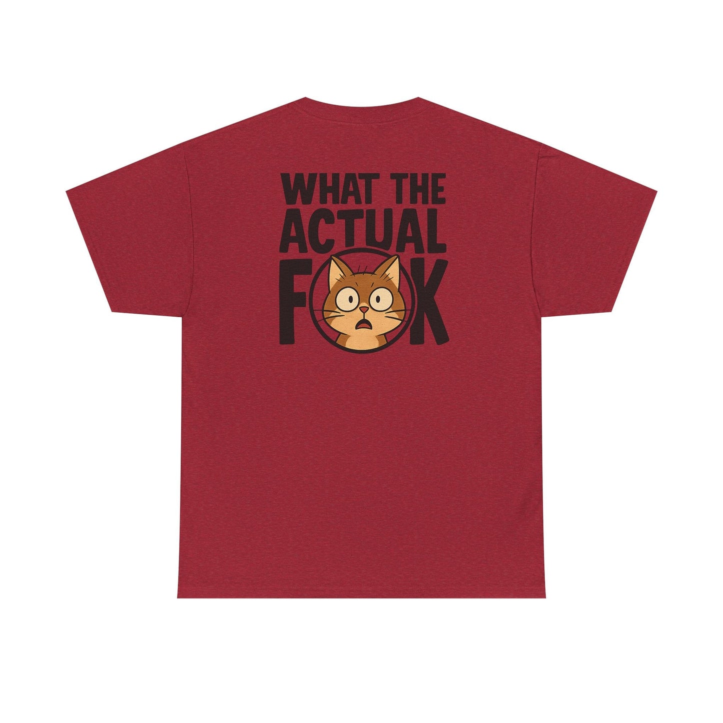 Funny Cat T-Shirt - 'What the Actual F**K' Printify