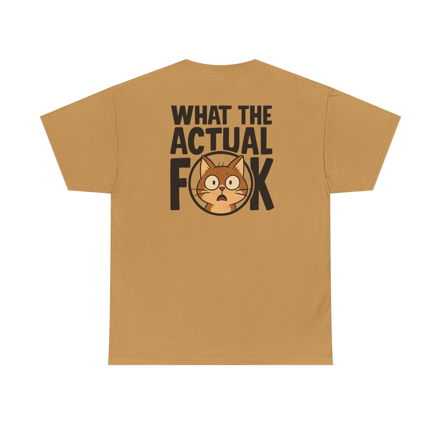 Funny Cat T-Shirt - 'What the Actual F**K' Printify