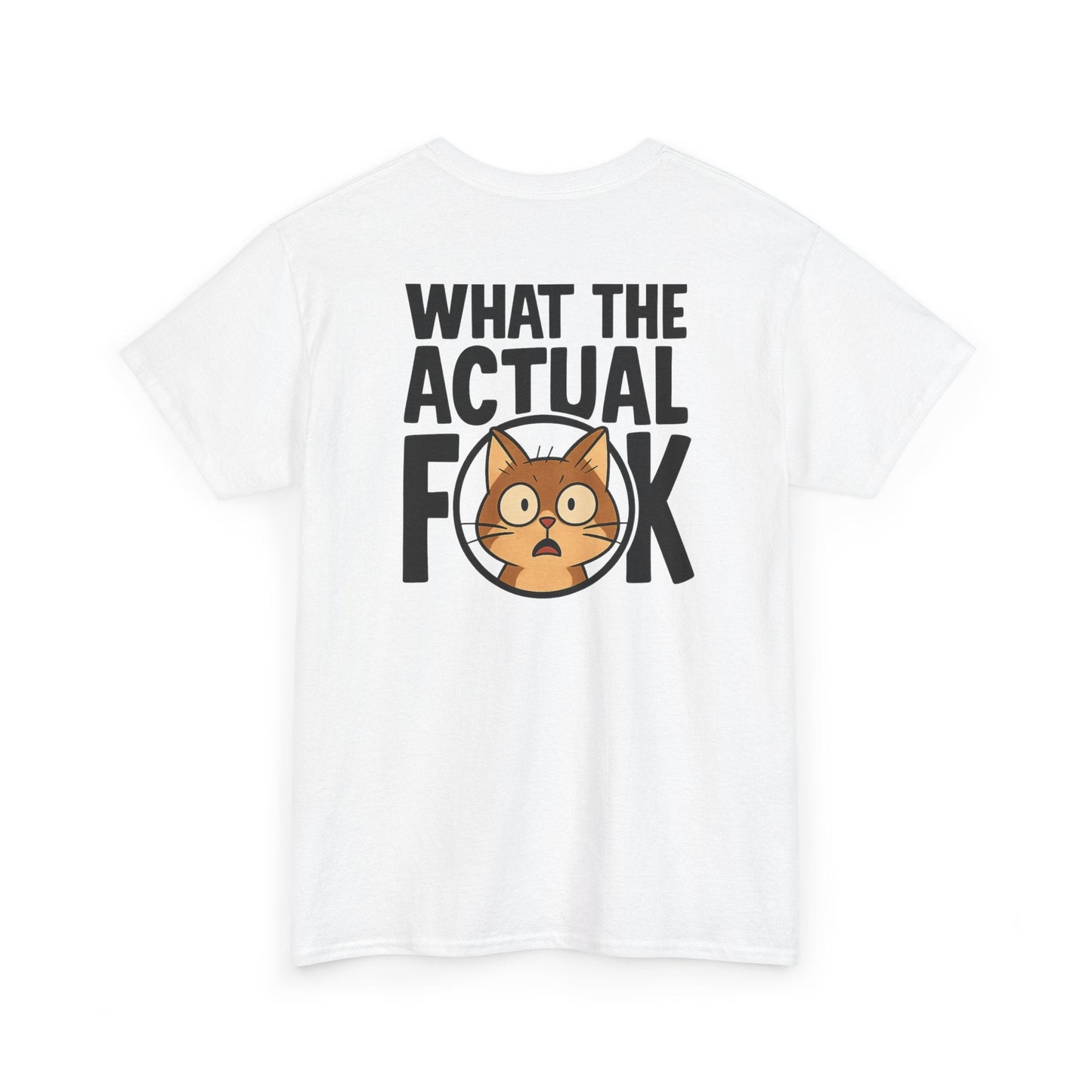 Funny Cat T-Shirt - 'What the Actual F**K' Printify