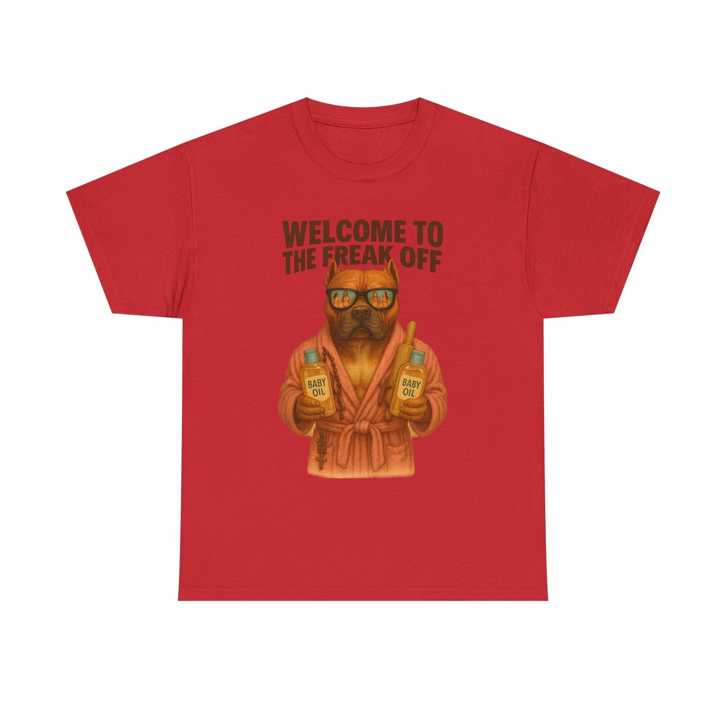 Funny Pitbull Dog T-Shirt - 'Welcome to the Freak Off'- HARDCORE VERSION! Printify