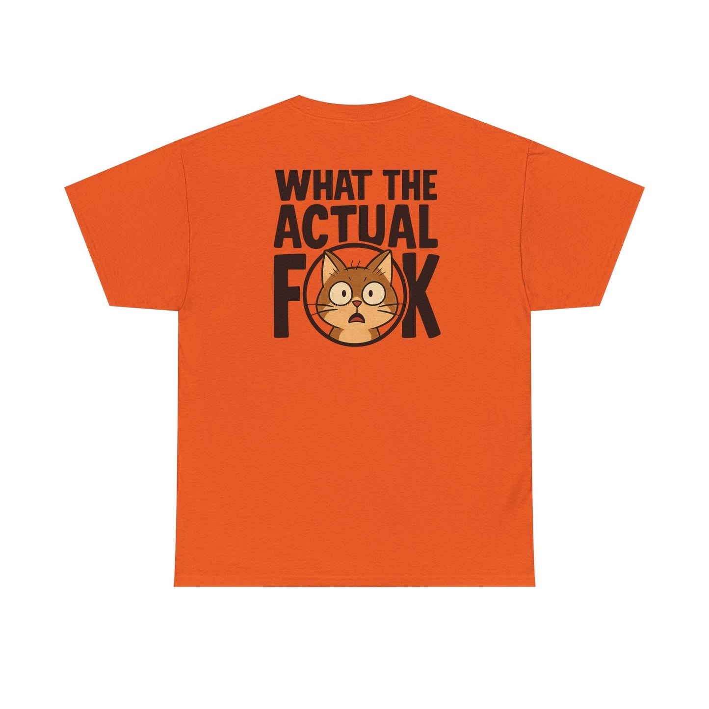 Funny Cat T-Shirt - 'What the Actual F**K' Printify
