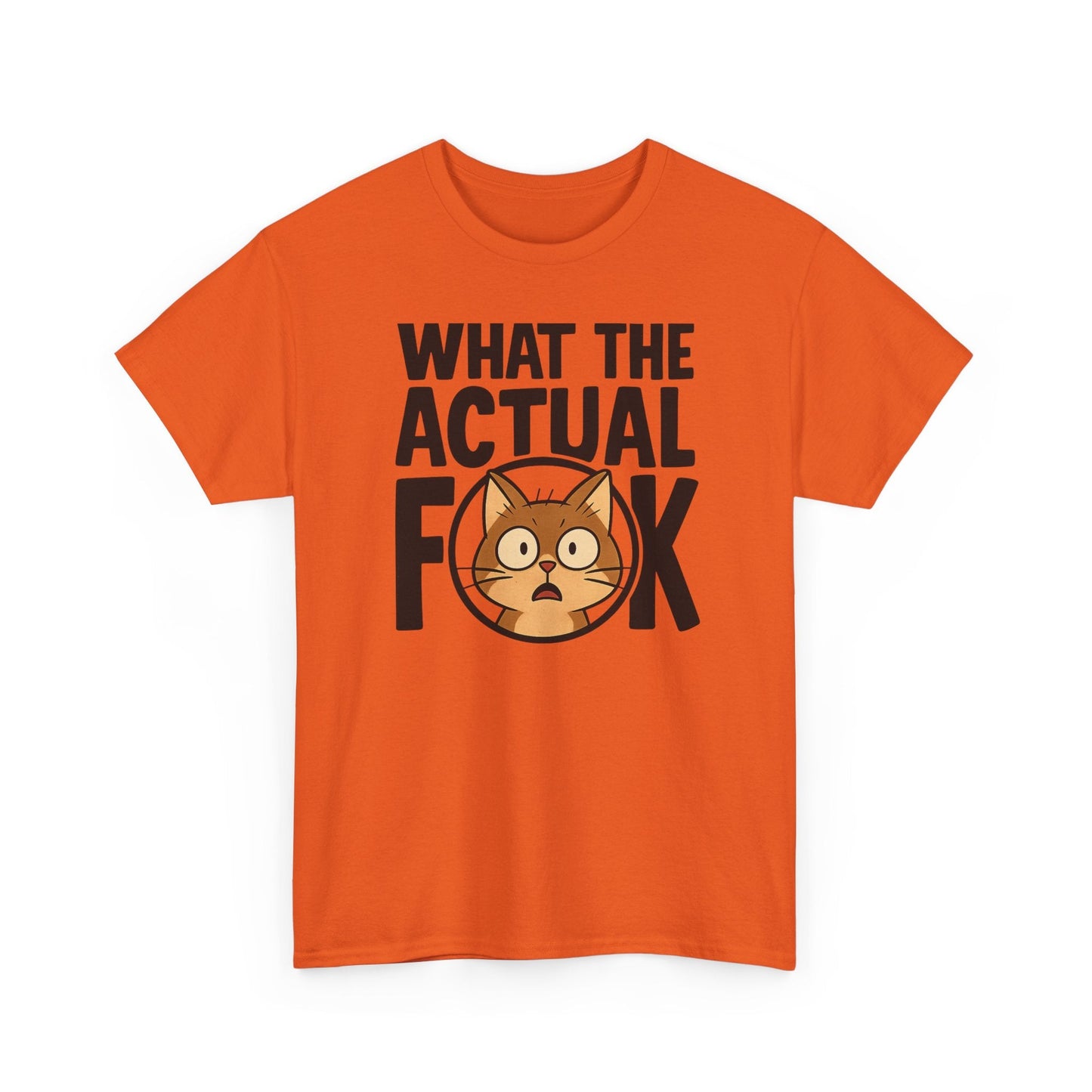 Funny Cat T-Shirt - 'What the Actual F**K' Printify