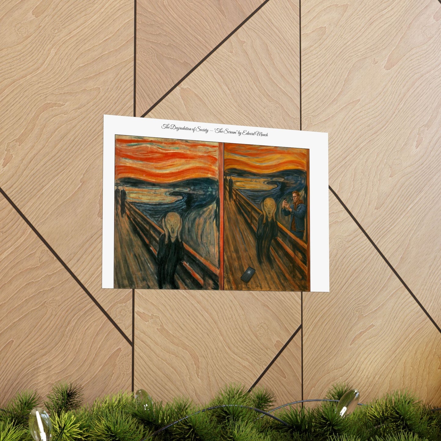 'The Degradation of Society' Print 5 - The Scream by Edvard Munch Printify