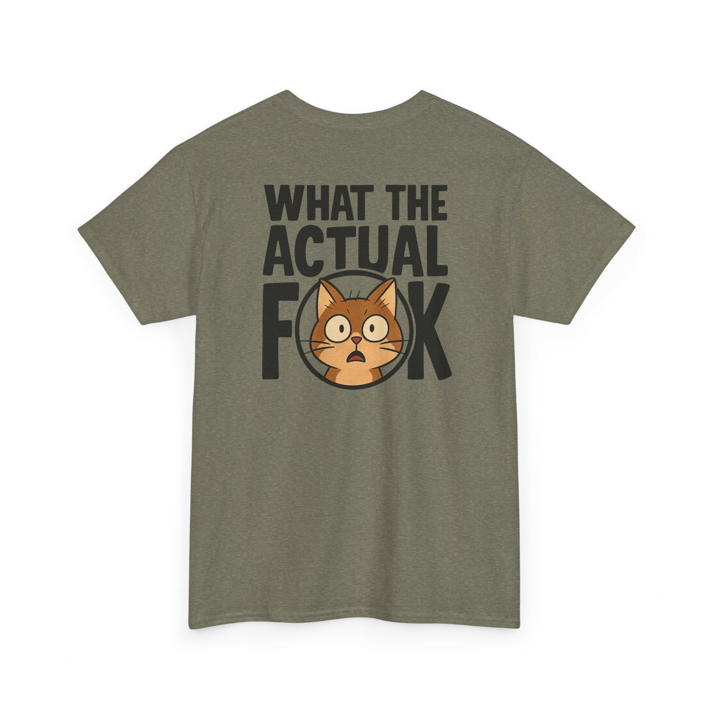 Funny Cat T-Shirt - 'What the Actual F**K' Printify