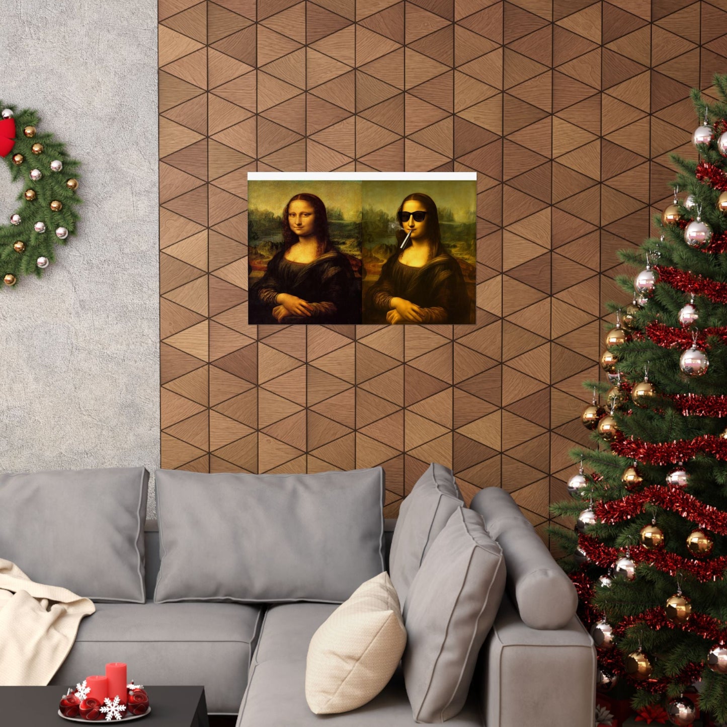 'The Degradation of Society' Print 1 - Mona Lisa by Leonardo da Vinci Printify