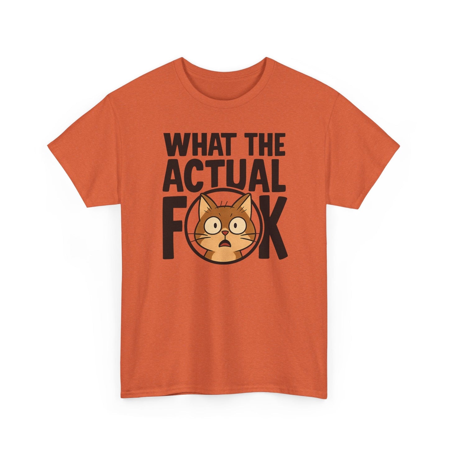 Funny Cat T-Shirt - 'What the Actual F**K' Printify