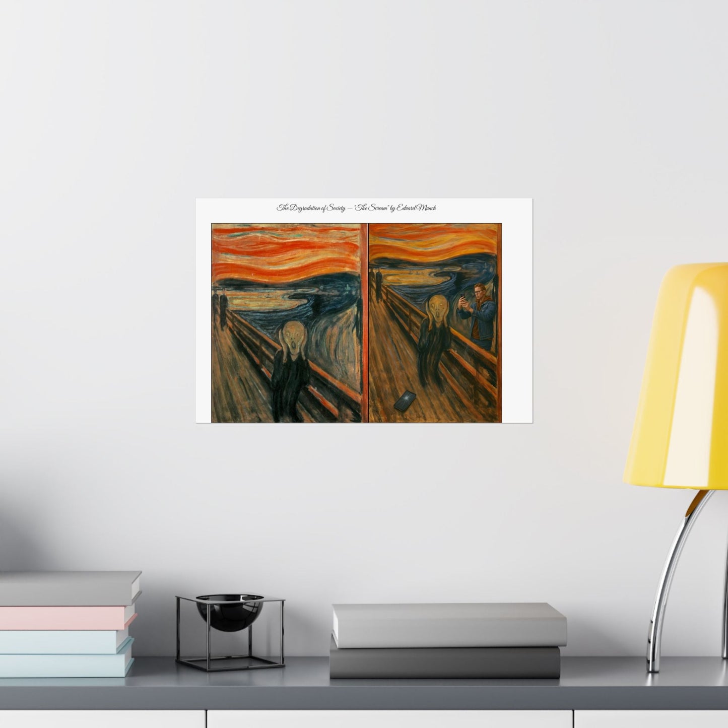 'The Degradation of Society' Print 5 - The Scream by Edvard Munch Printify
