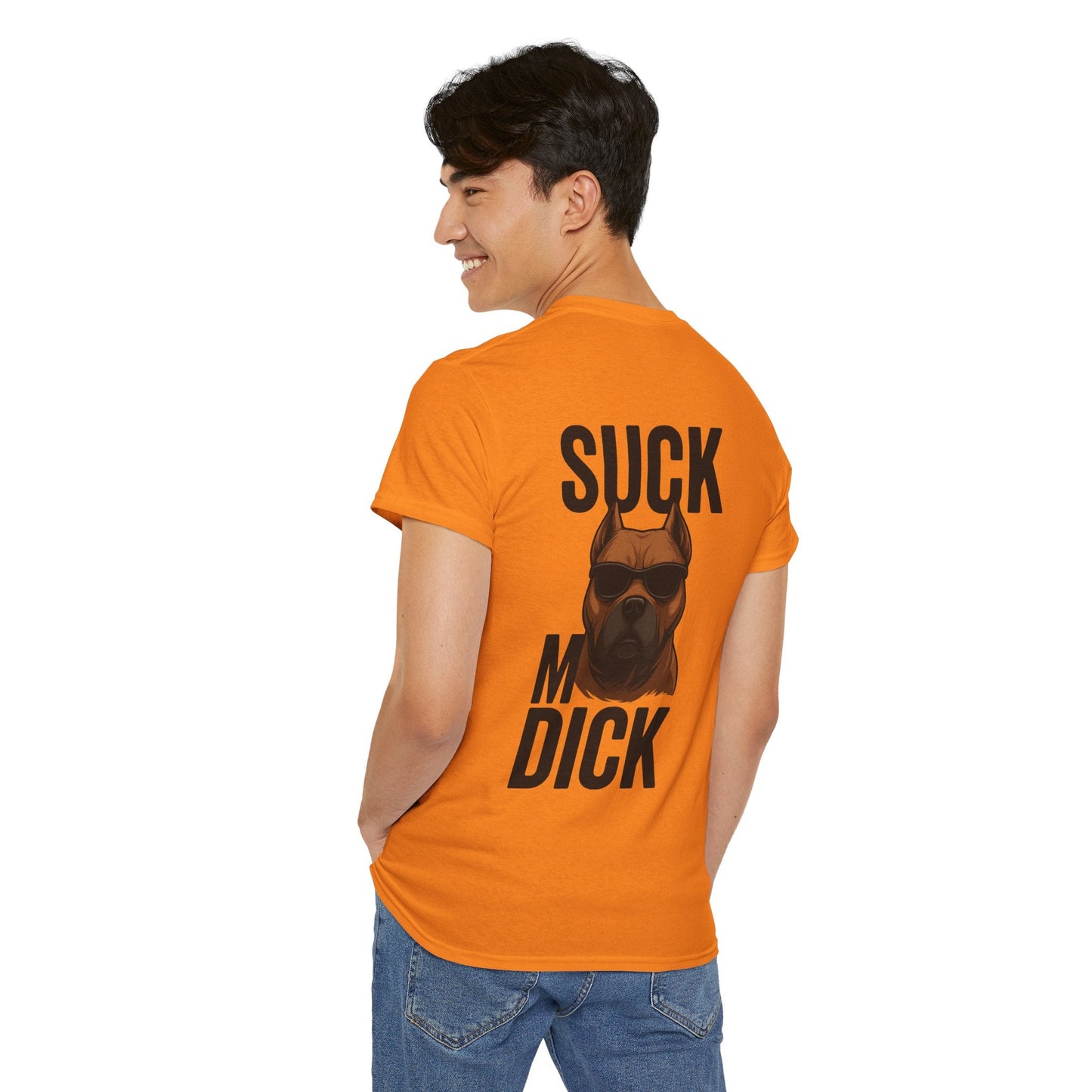 Funny Dog T-Shirt - 'Suck my D*CK' Printify