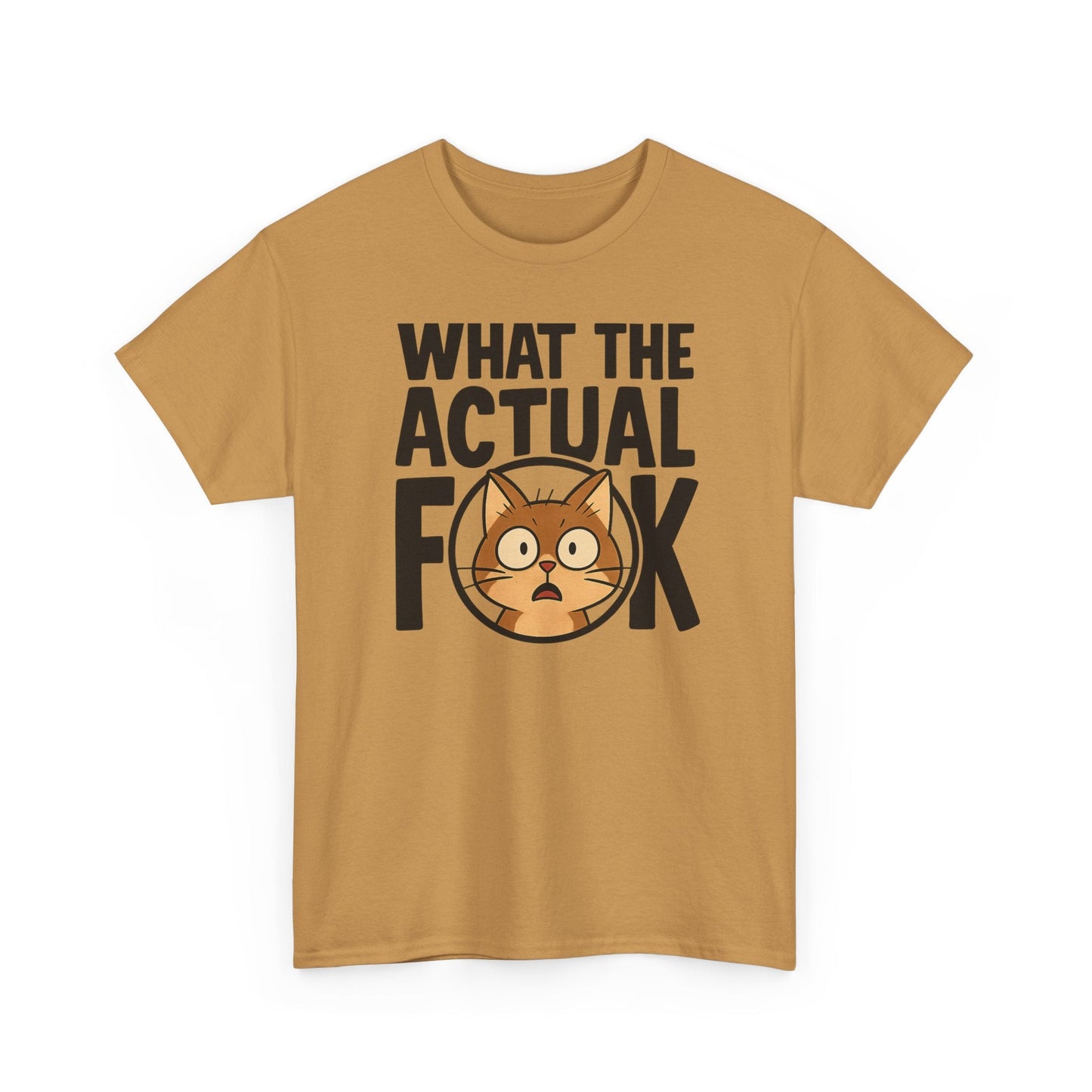 Funny Cat T-Shirt - 'What the Actual F**K' Printify
