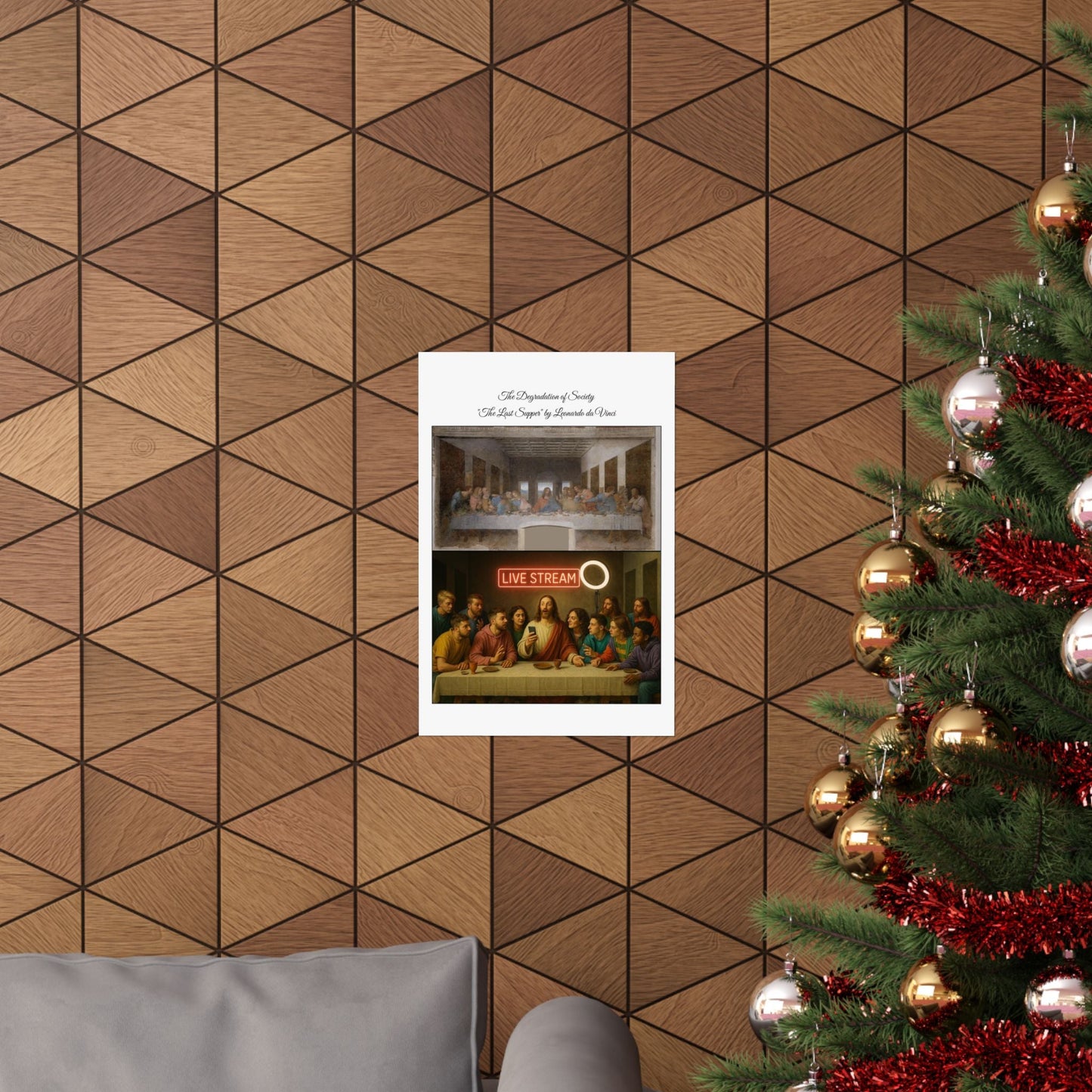'The Degradation of Society' Print 3 - The Last Supper by Leonardo da Vinci Printify