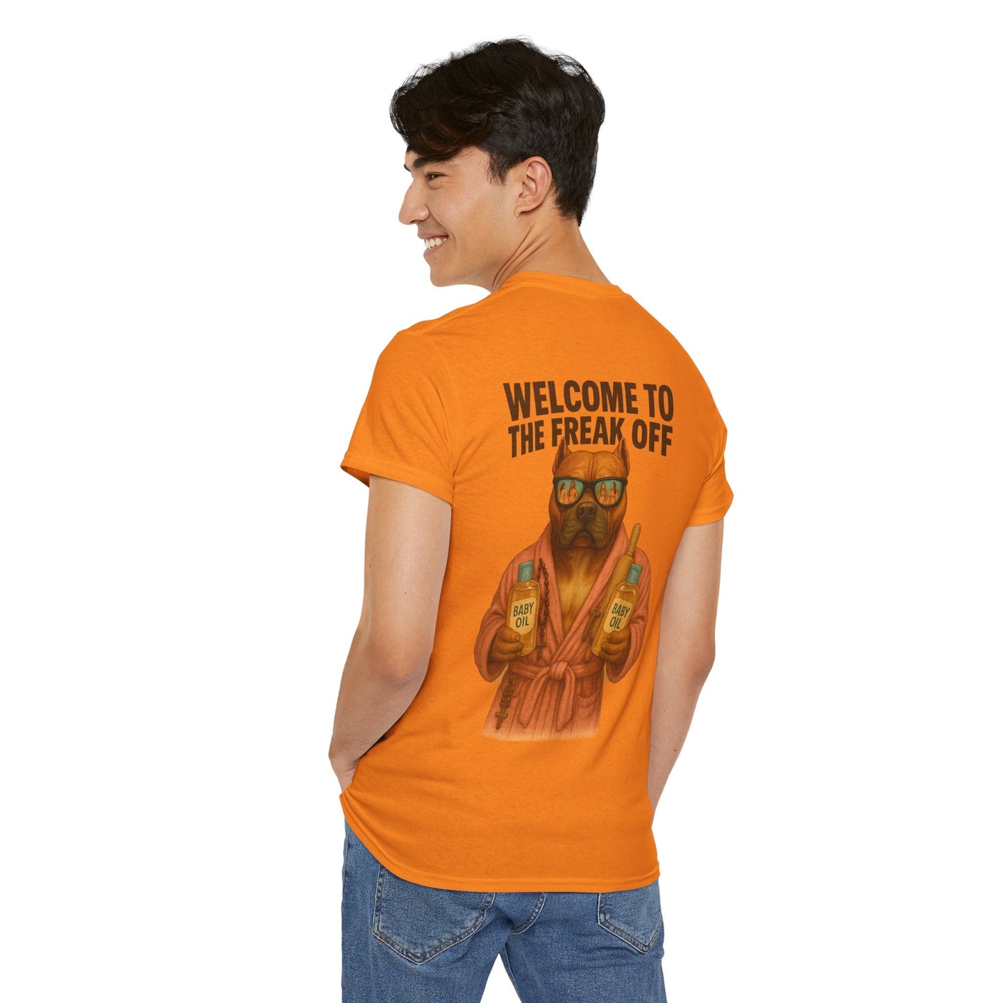 Funny Pitbull Dog T-Shirt - 'Welcome to the Freak Off'- HARDCORE VERSION! Printify