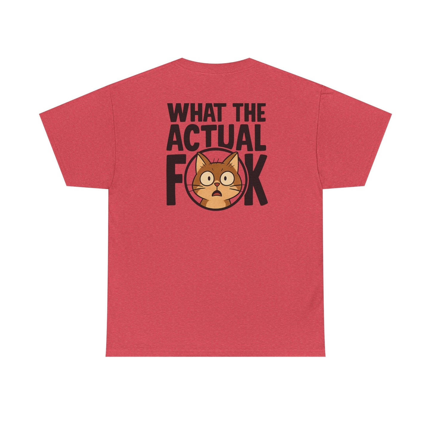 Funny Cat T-Shirt - 'What the Actual F**K' Printify