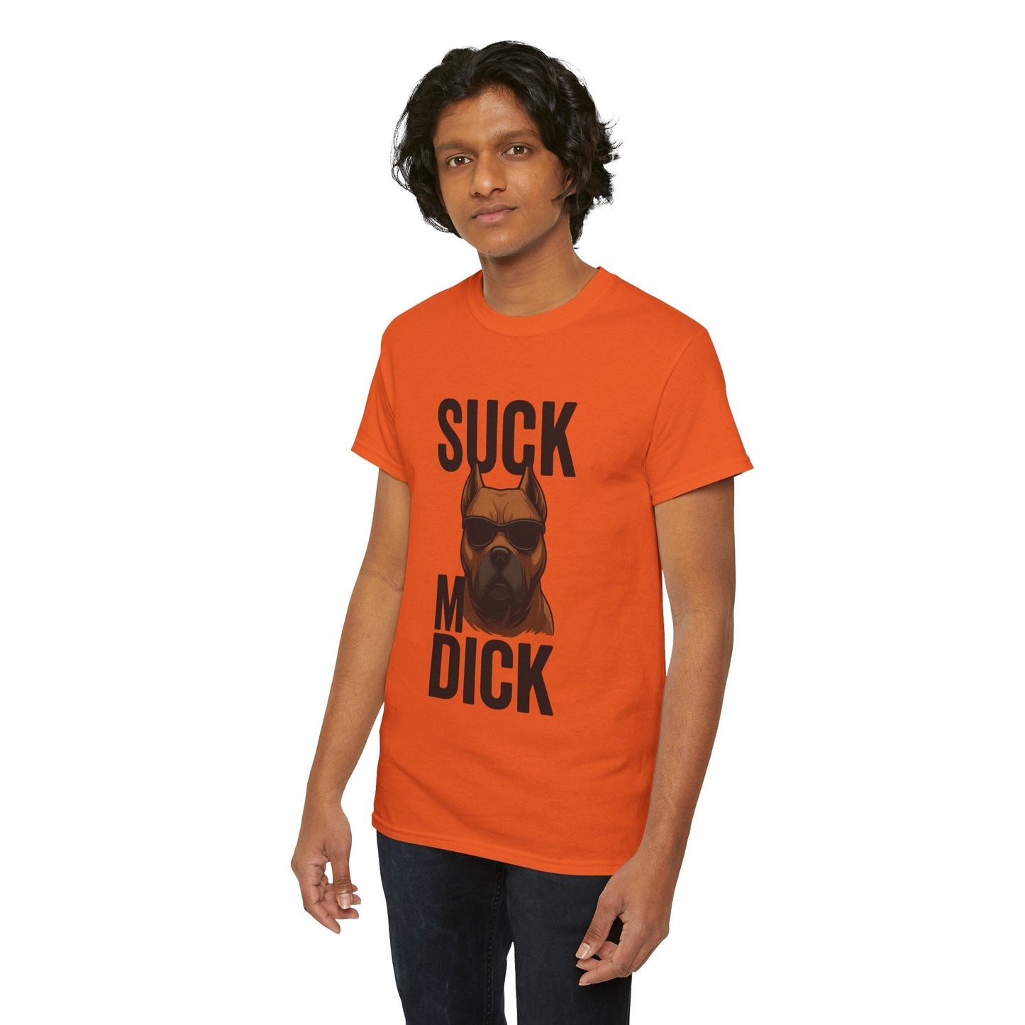Funny Dog T-Shirt - 'Suck my D*CK' Printify