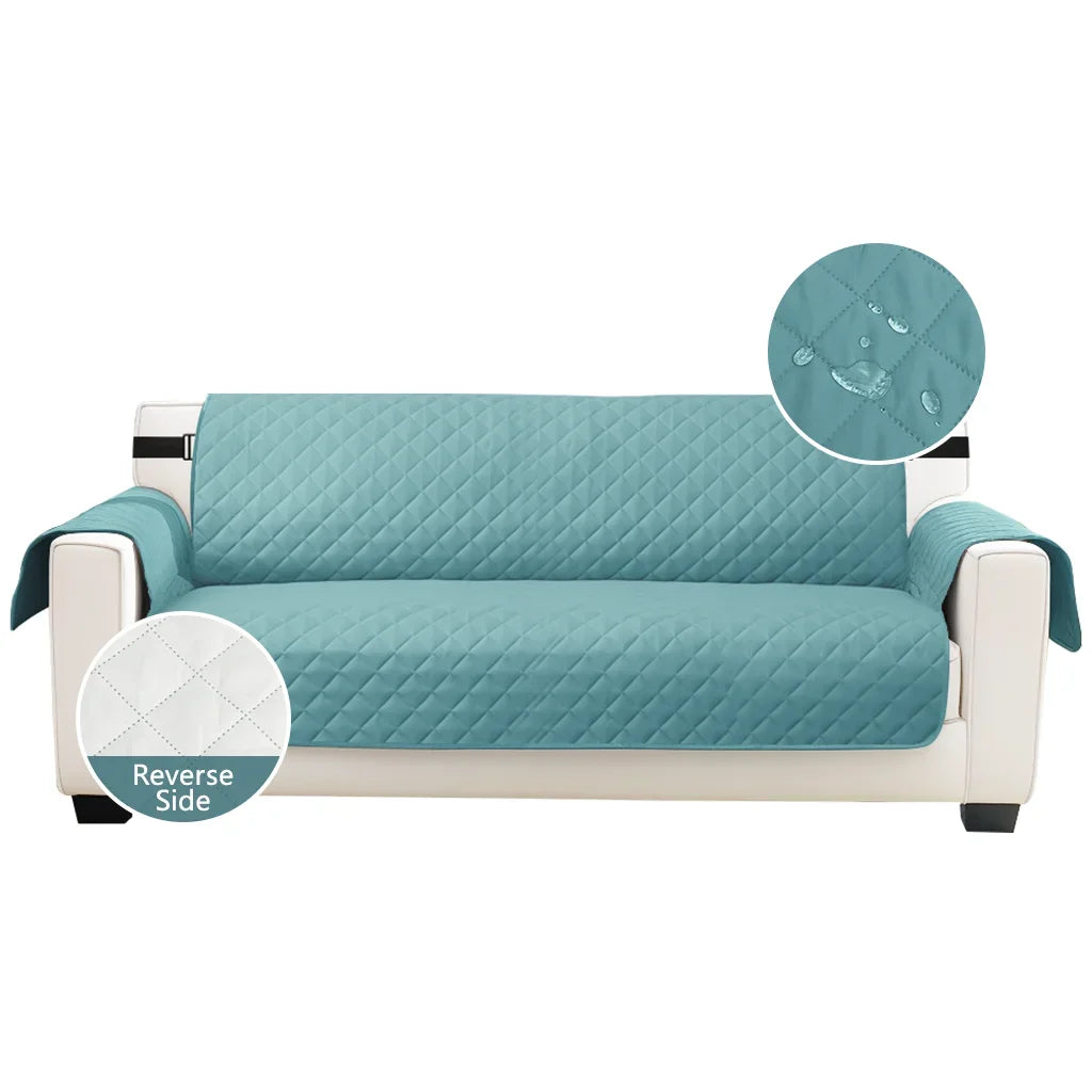 Fundas de Sofá Impermeables Funda Antideslizante para Sofás de 1/2/3/4 Plazas Protectora Lavable para Niños y Mascotas con Correa Elástica Ambienta Casa