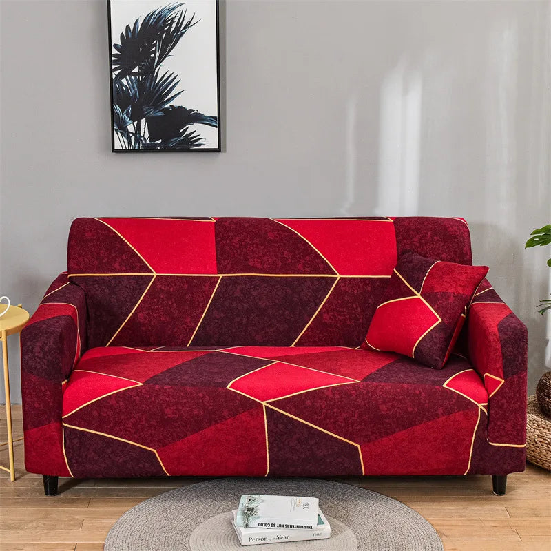 1pc Flower Printed Elastic Sofa Cover Antidirty Spandex Sofa Cover Furniture Protector for Bedroom Office Living Room Home Decor Ambienta Casa