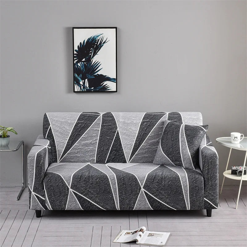 1pc Flower Printed Elastic Sofa Cover Antidirty Spandex Sofa Cover Furniture Protector for Bedroom Office Living Room Home Decor Ambienta Casa