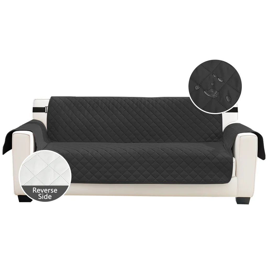 Fundas de Sofá Impermeables Funda Antideslizante para Sofás de 1/2/3/4 Plazas Protectora Lavable para Niños y Mascotas con Correa Elástica Ambienta Casa