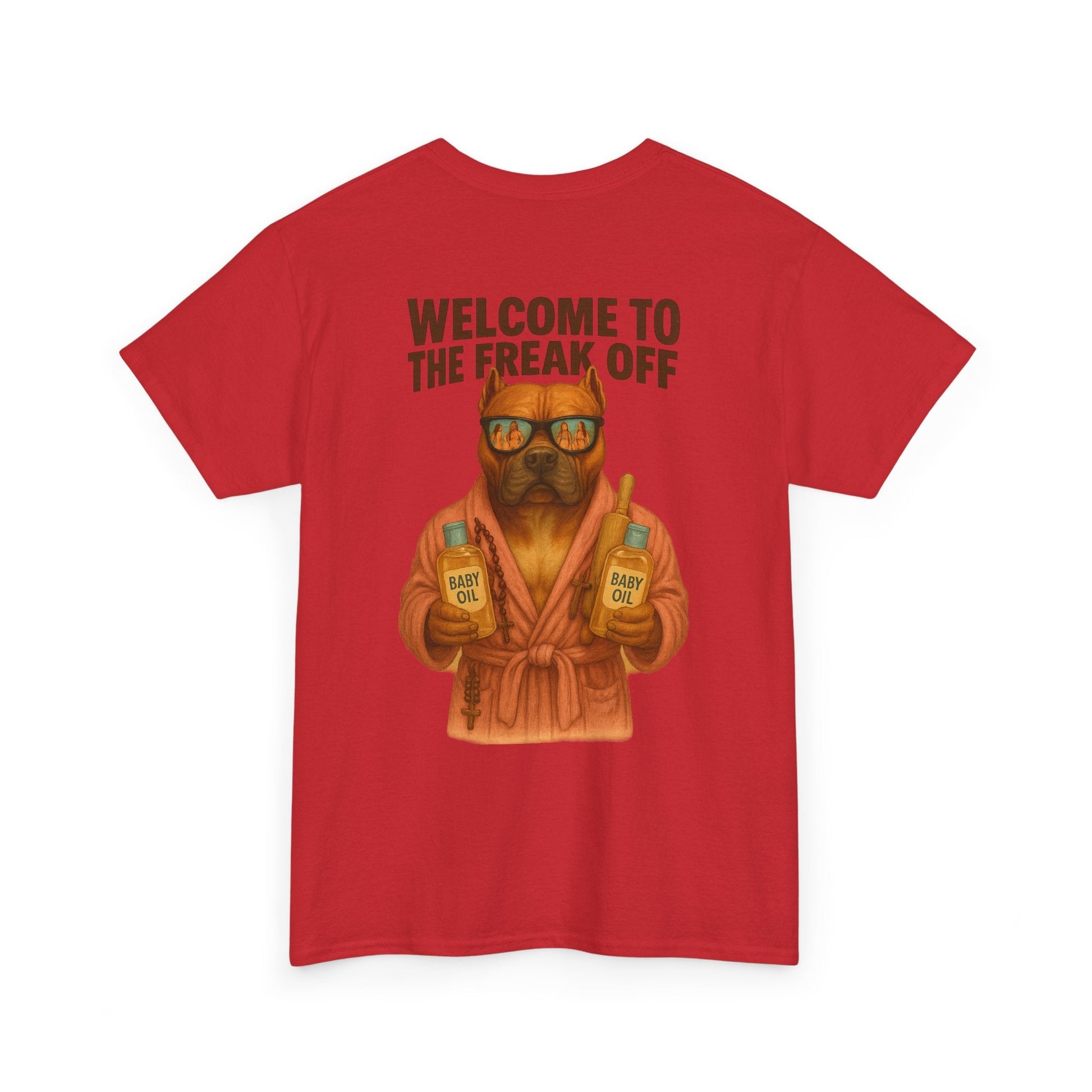 Funny Pitbull Dog T-Shirt - 'Welcome to the Freak Off'- HARDCORE VERSION! Printify
