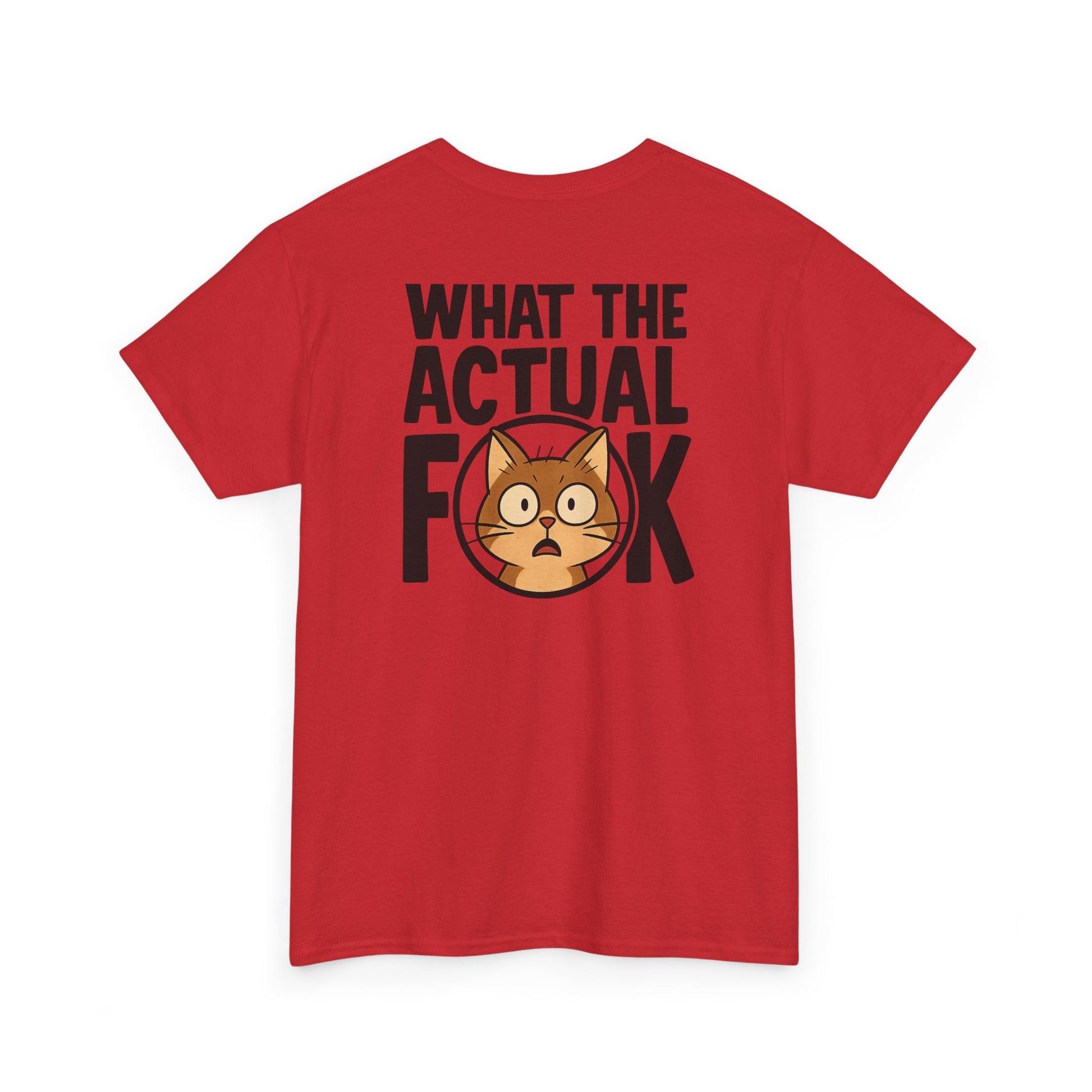 Funny Cat T-Shirt - 'What the Actual F**K' Printify
