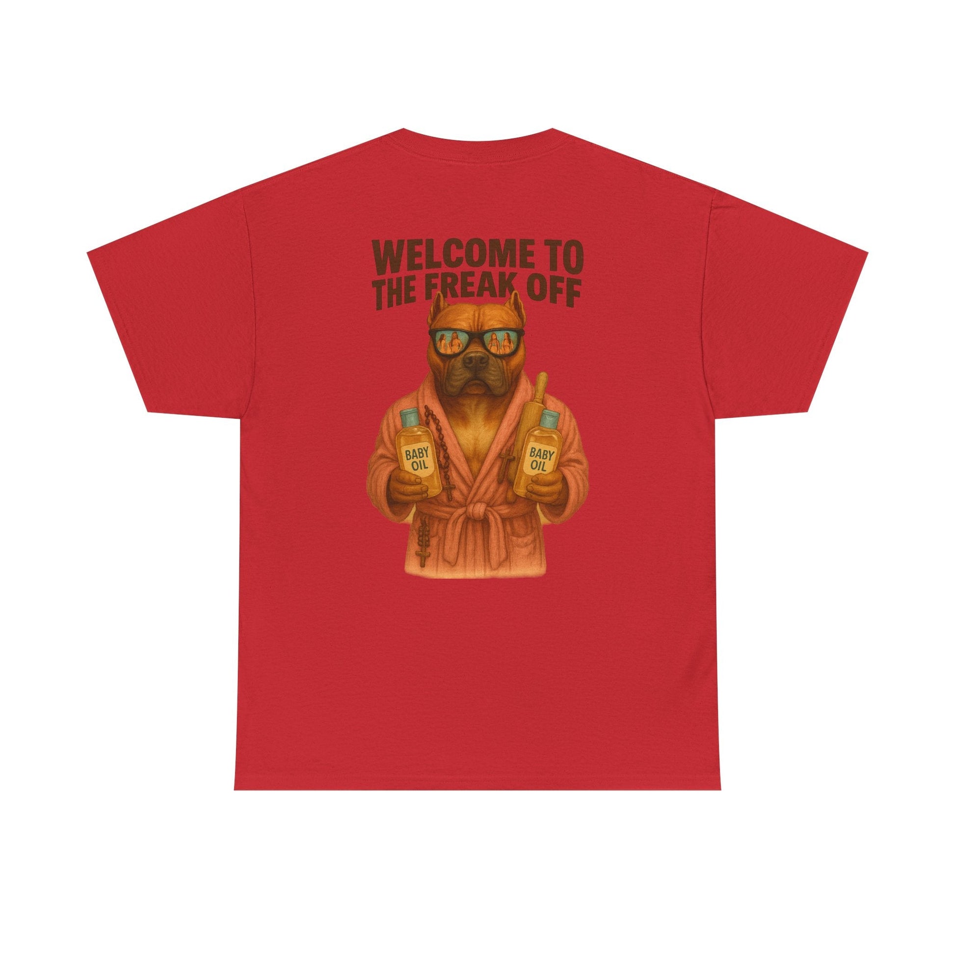 Funny Pitbull Dog T-Shirt - 'Welcome to the Freak Off'- HARDCORE VERSION! Printify