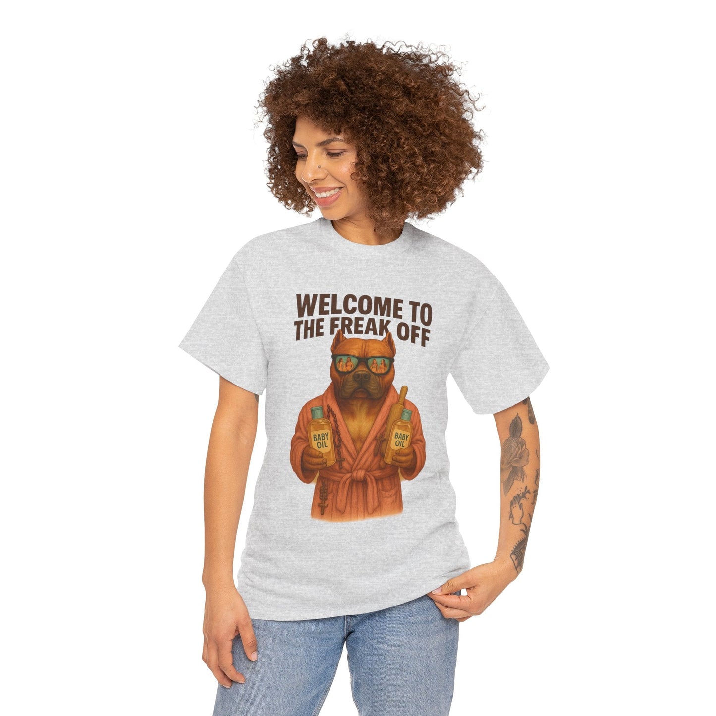 Funny Pitbull Dog T-Shirt - 'Welcome to the Freak Off'- HARDCORE VERSION! Printify