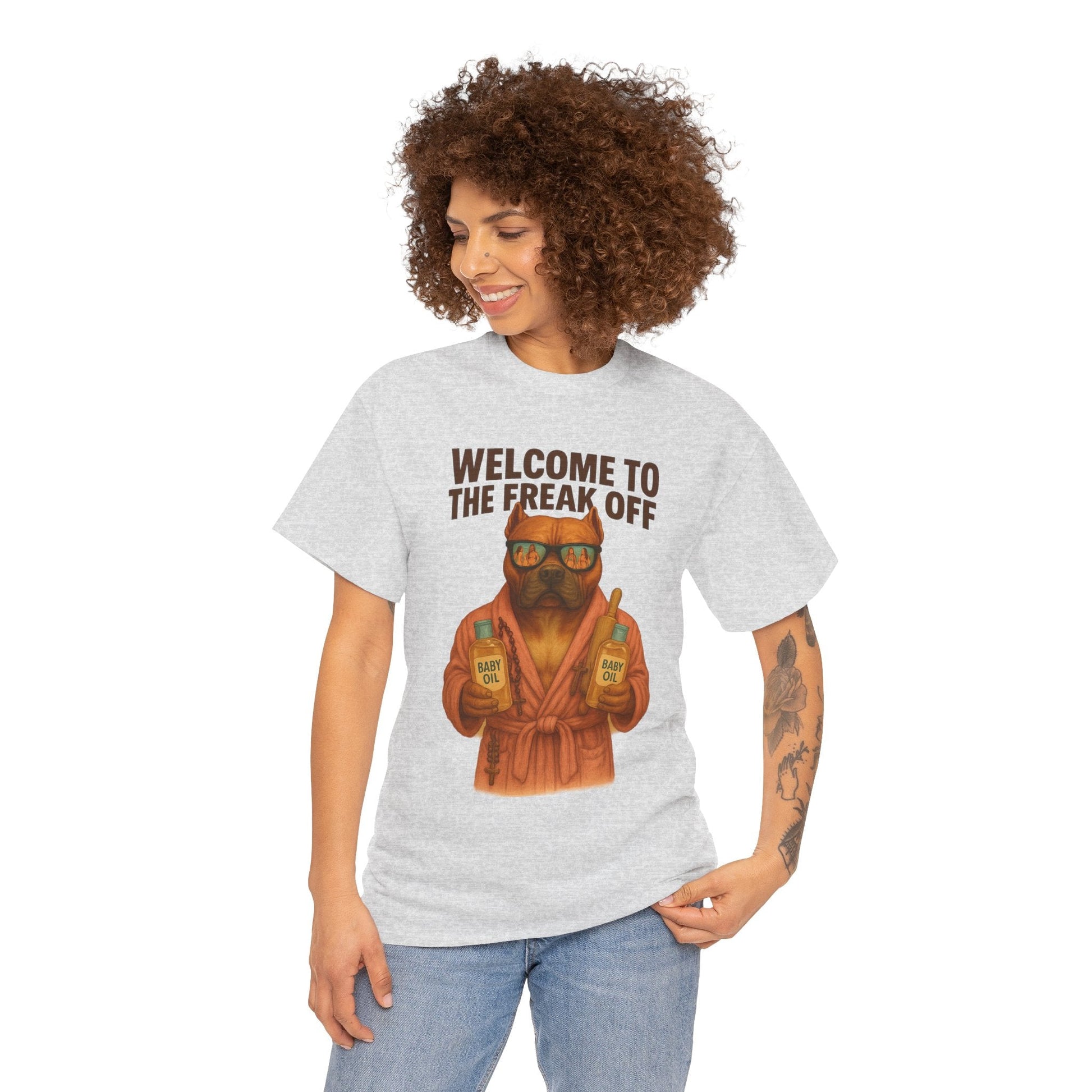 Funny Pitbull Dog T-Shirt - 'Welcome to the Freak Off'- HARDCORE VERSION! Printify