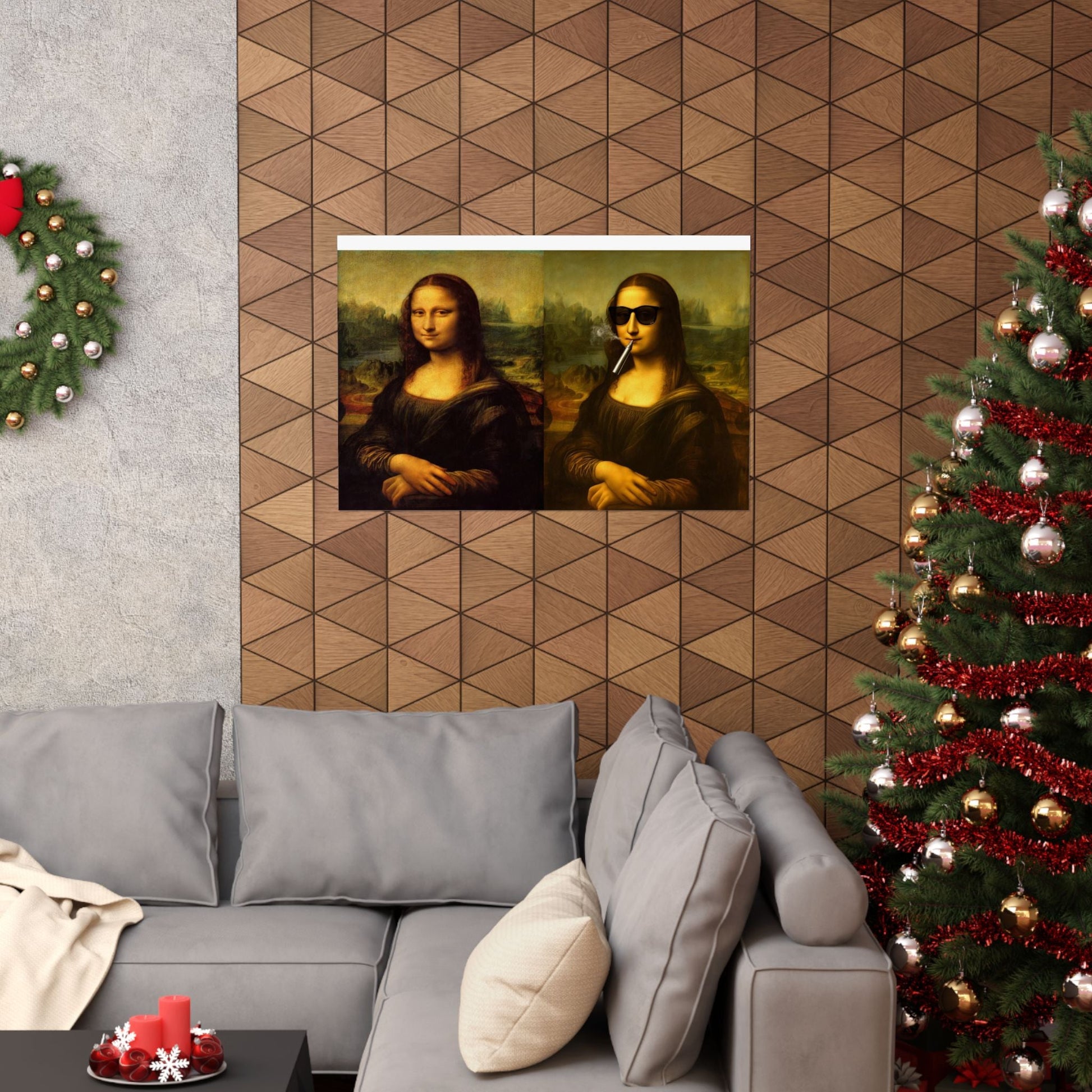 'The Degradation of Society' Print 1 - Mona Lisa by Leonardo da Vinci Printify