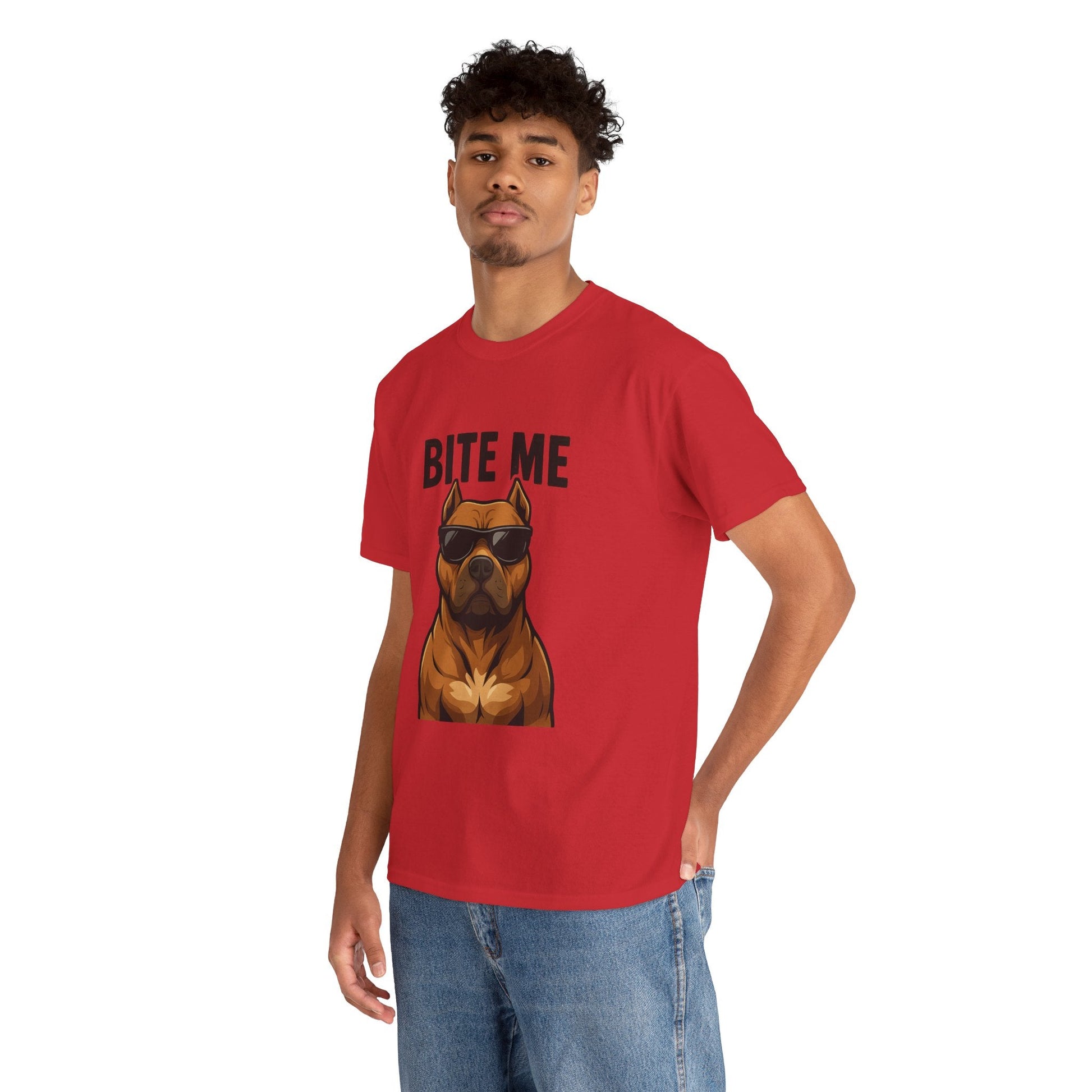Funny Dog T-Shirt - 'Bite Me' Printify