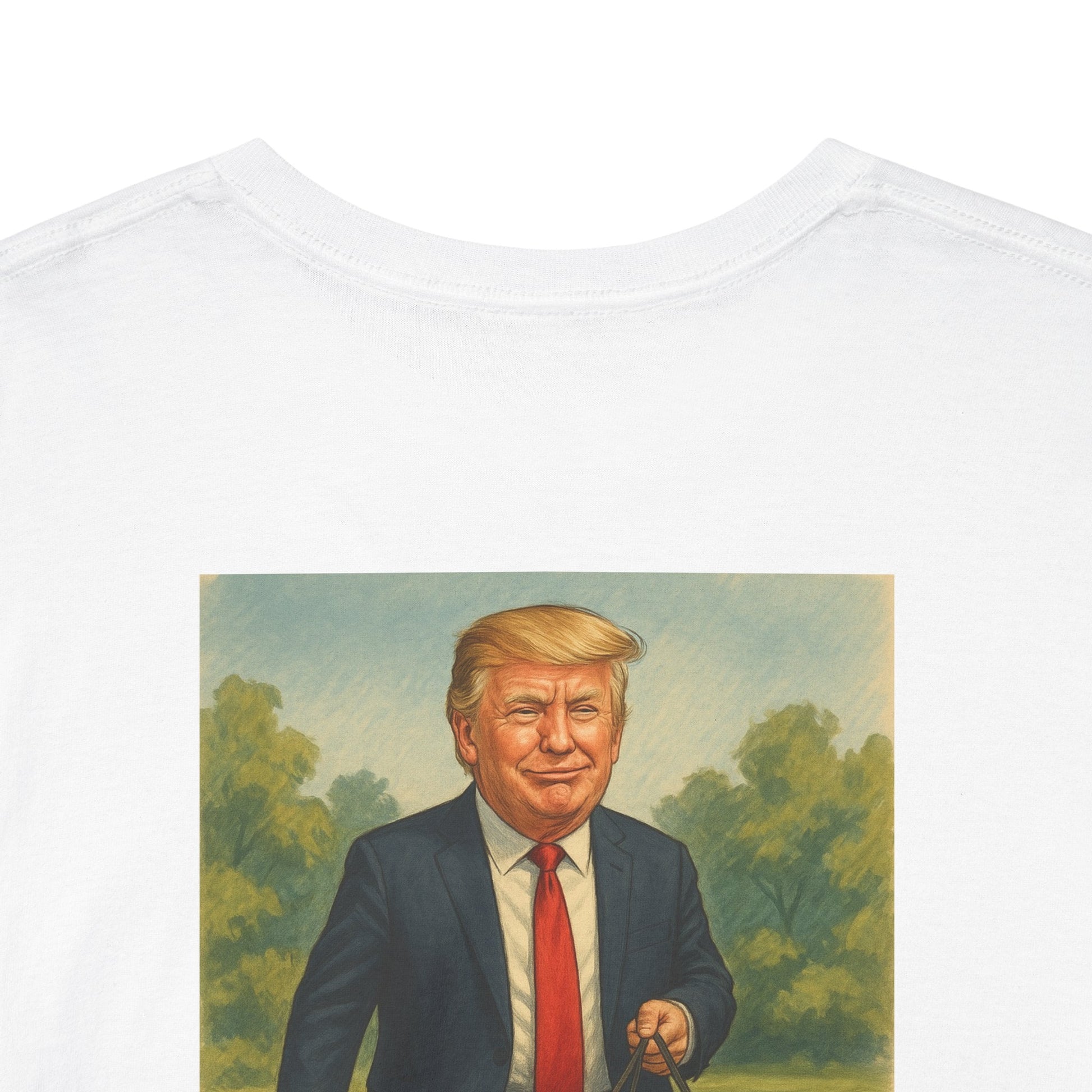Funny Trump T-Shirt - Making Walks Great Again - Biden & Kamala Dog Walker - Political Satire Tee - Republican MAGA Shirt Printify