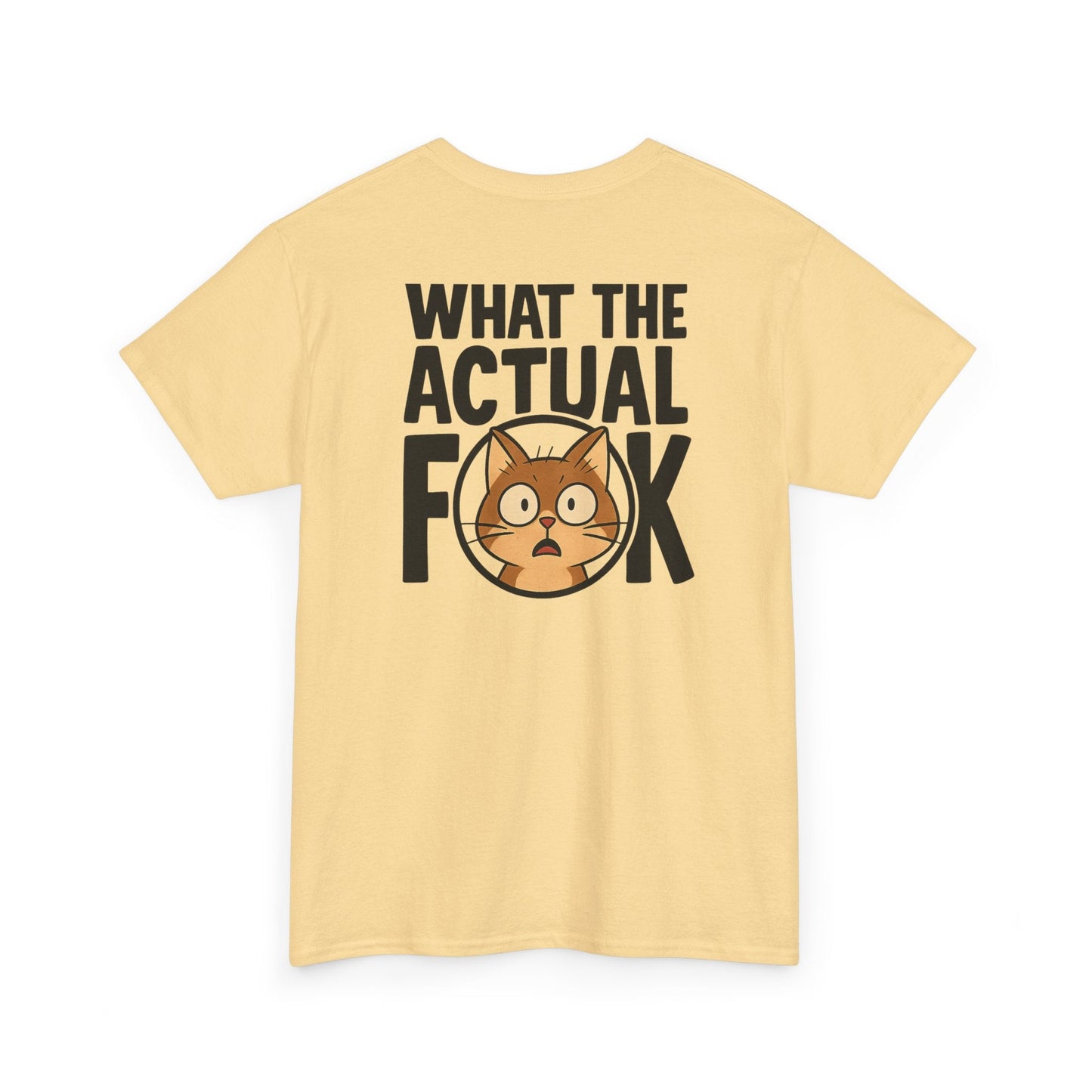 Funny Cat T-Shirt - 'What the Actual F**K' Printify