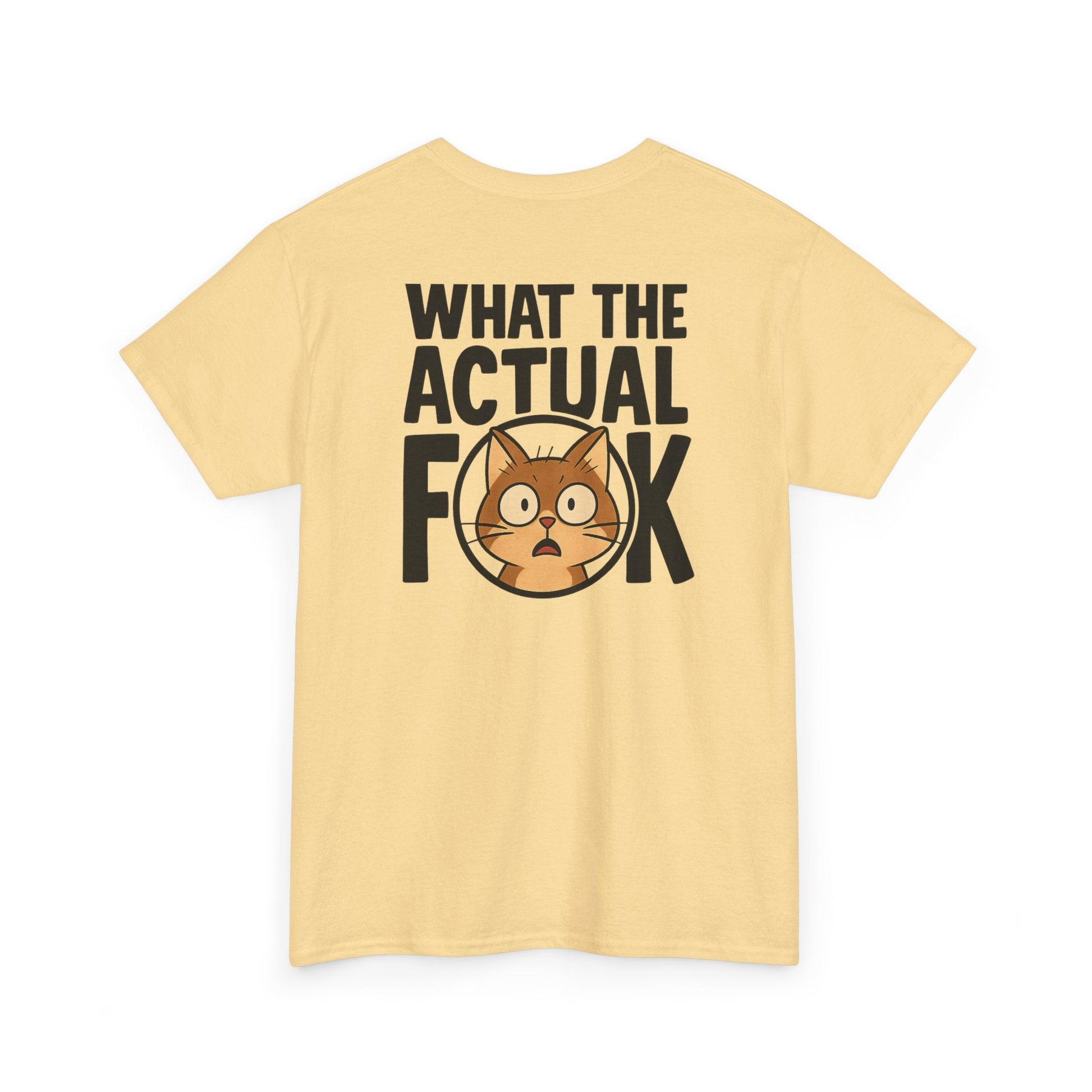 Funny Cat T-Shirt - 'What the Actual F**K' Printify