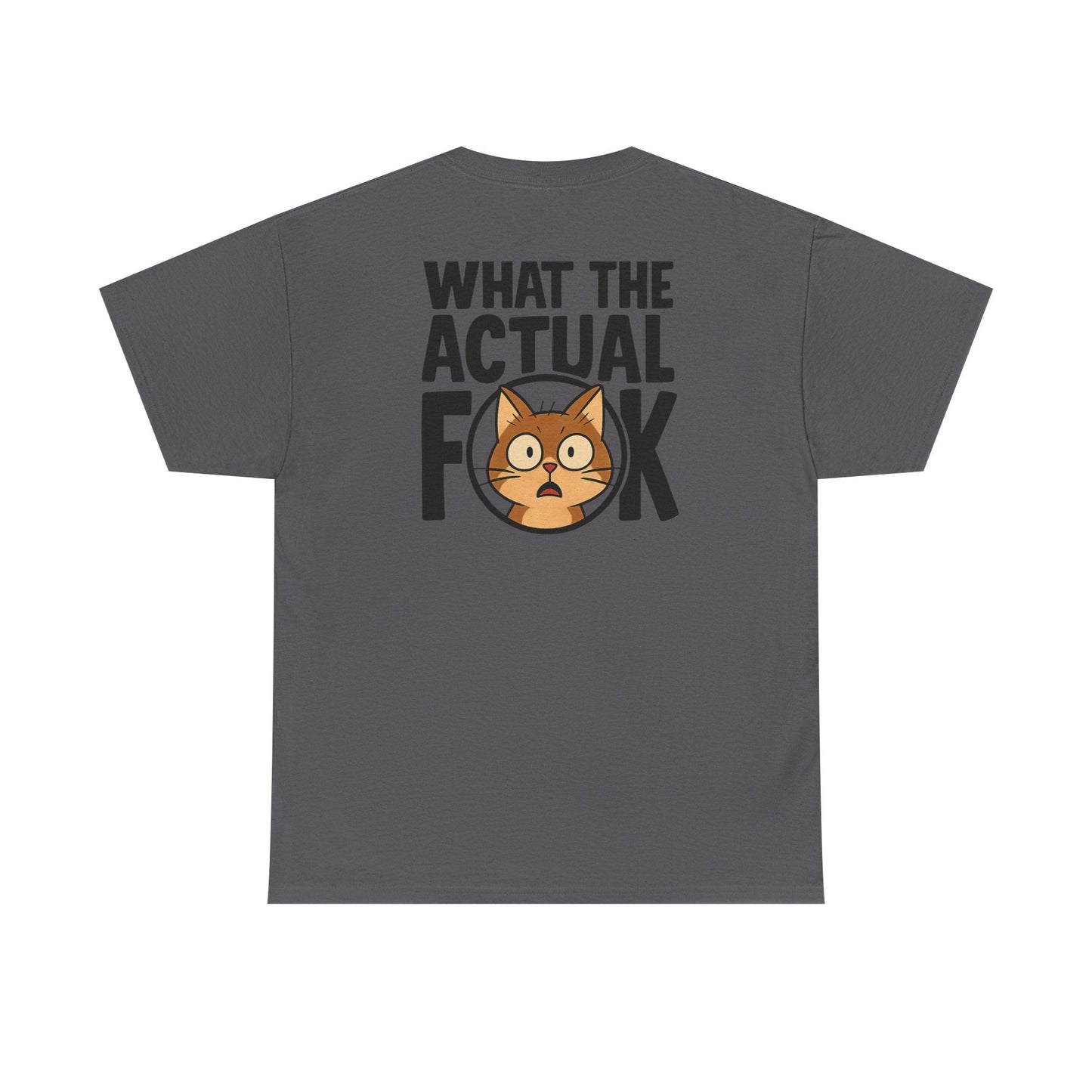 Funny Cat T-Shirt - 'What the Actual F**K' Printify